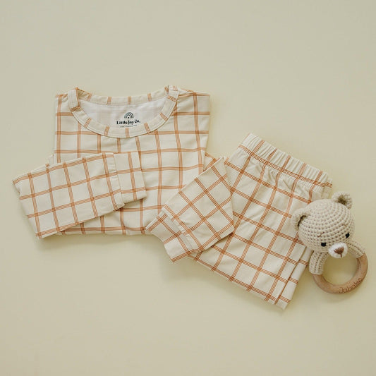 Pumpkin Plaid 2pc Bamboo Pajamas
