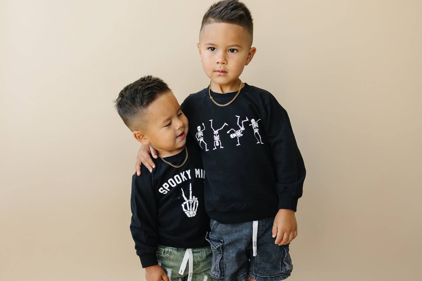 Organic Cotton Dancing Skeletons Crewneck Sweatshirt