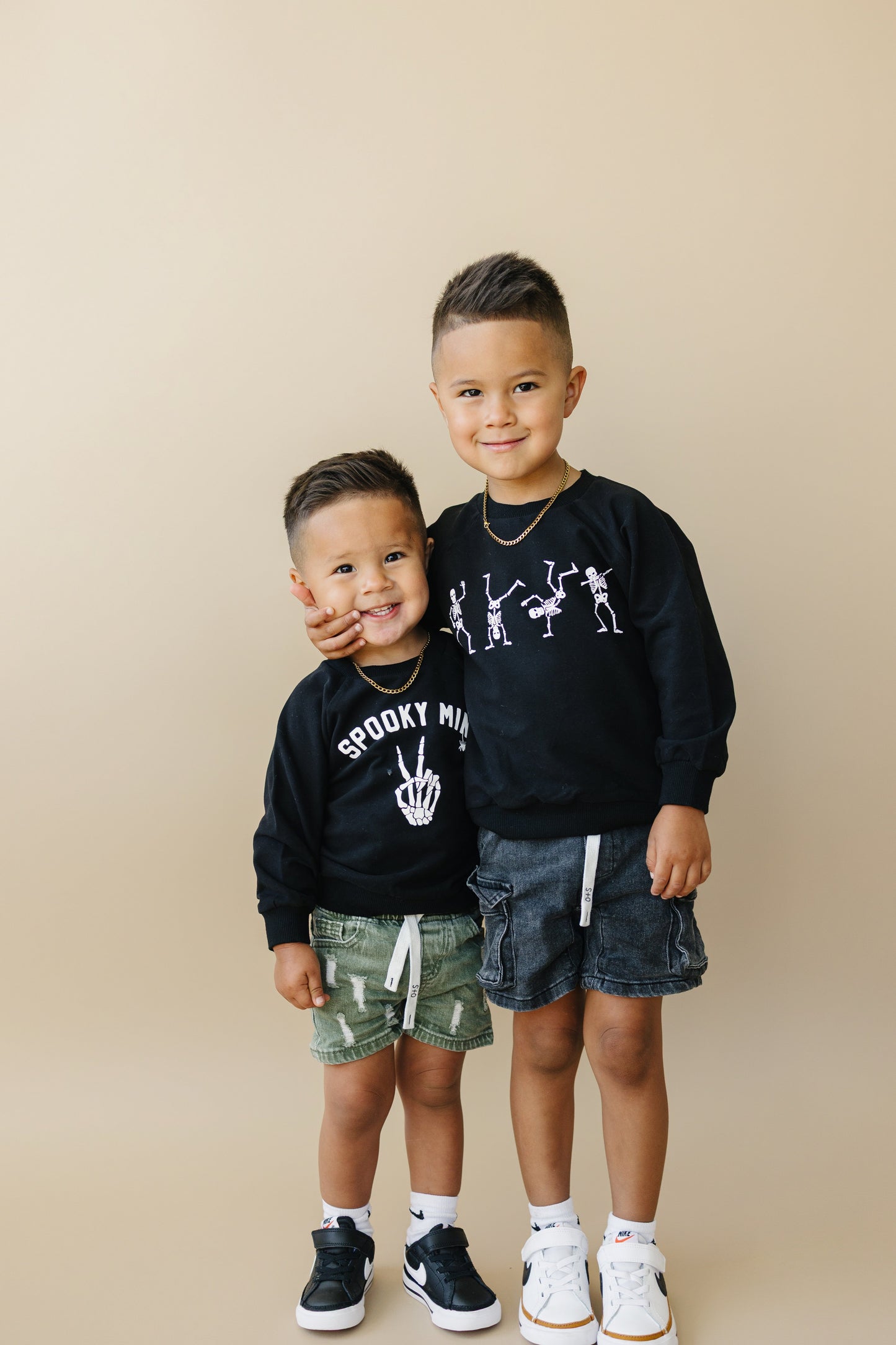 Organic Cotton Spooky Mini Crewneck Sweatshirt