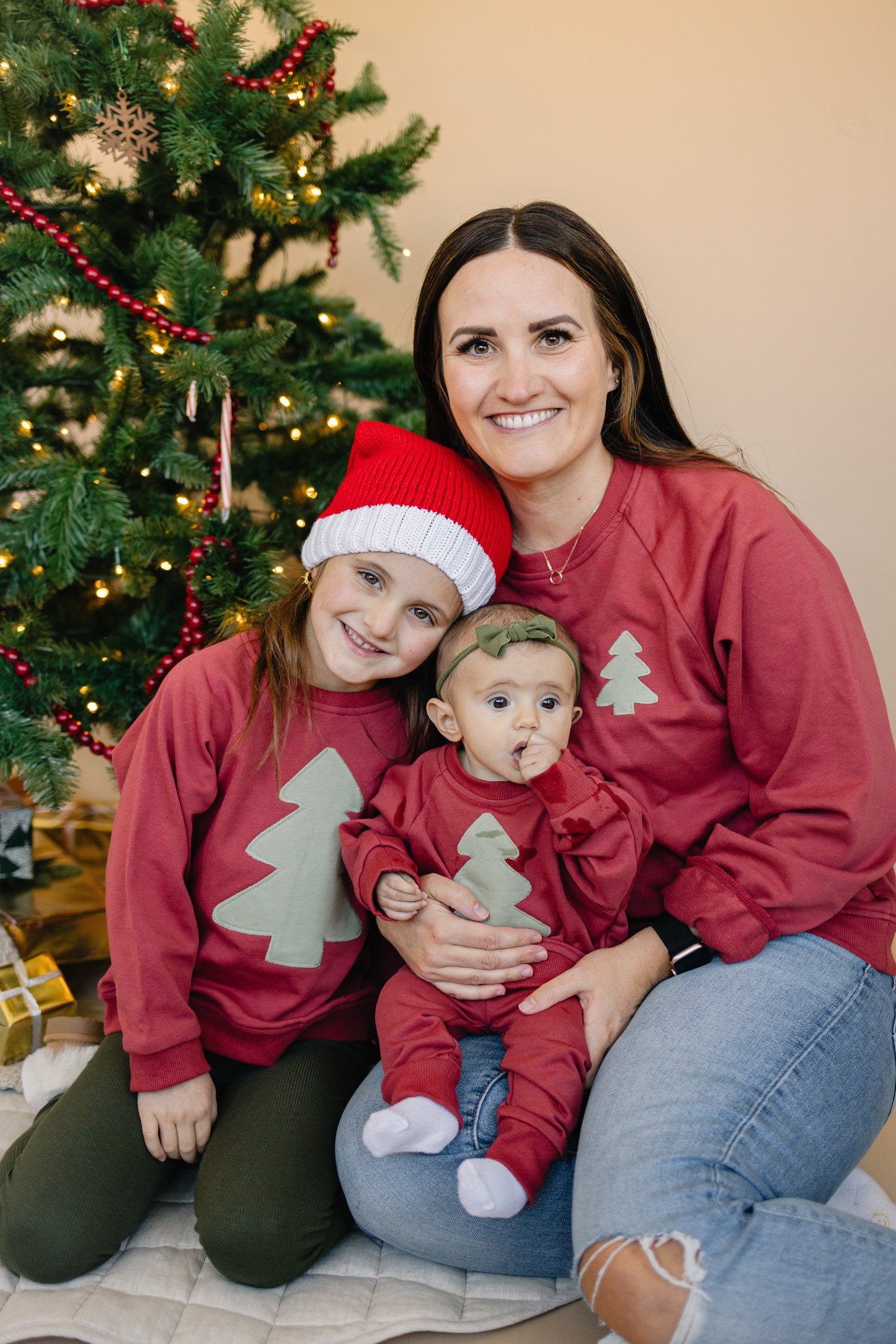 Christmas Tree Applique Sweatshirt