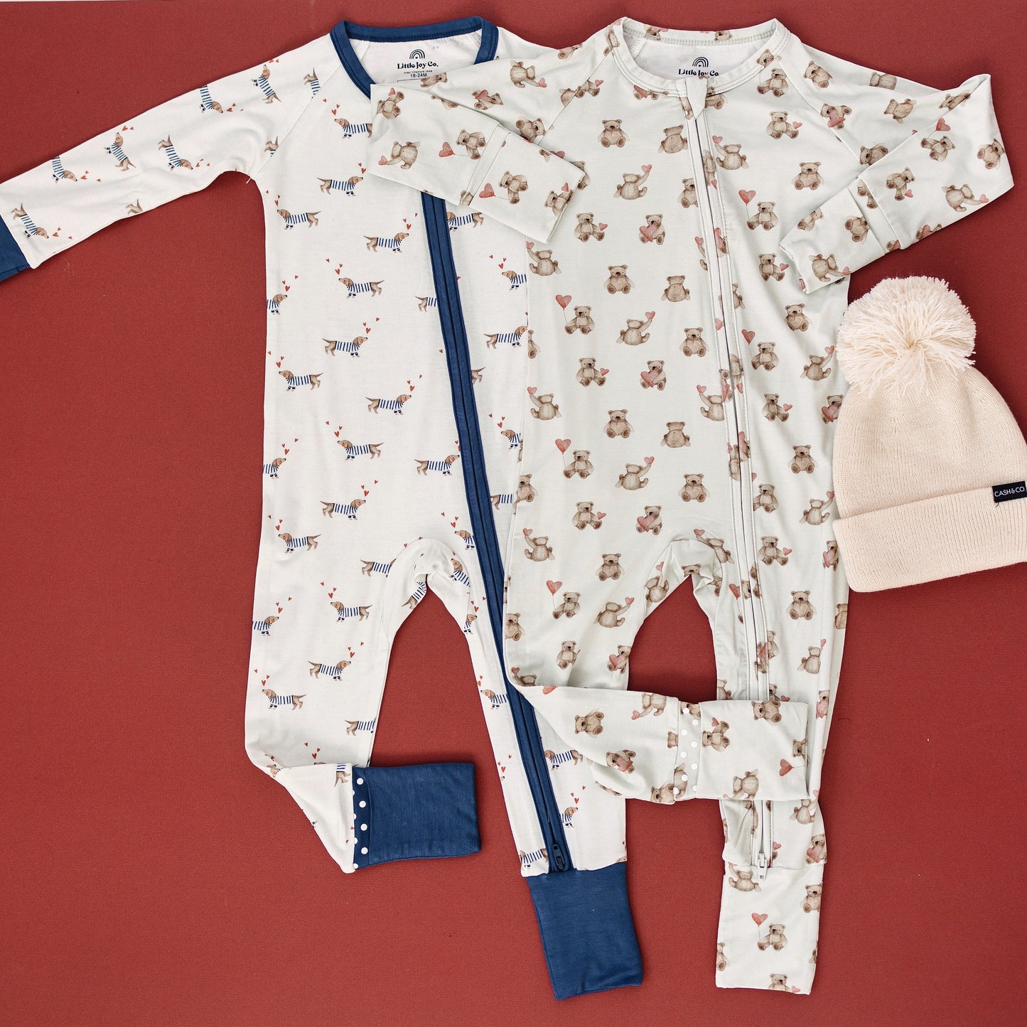Teddy-Gram Bamboo Zippy Pajamas