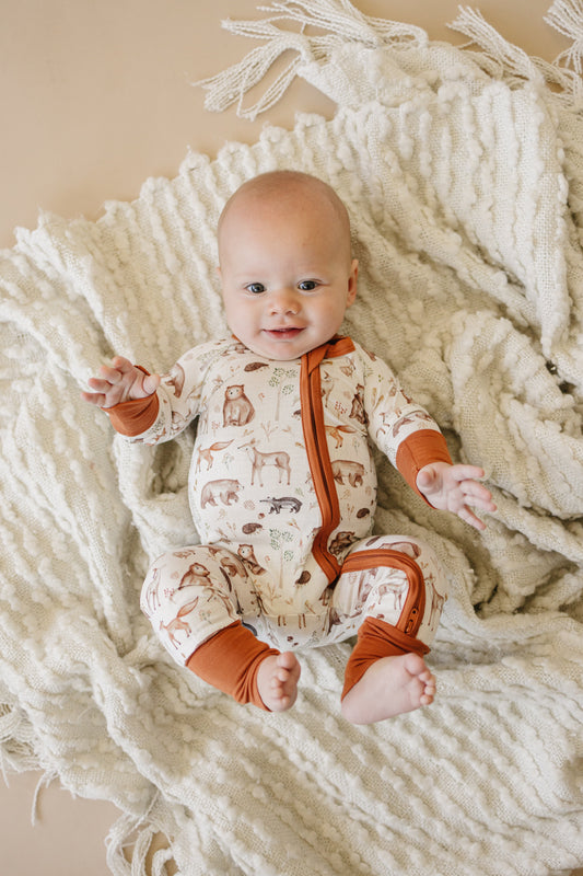 Forest Friends Bamboo Zippy Pajamas *18-24 months left