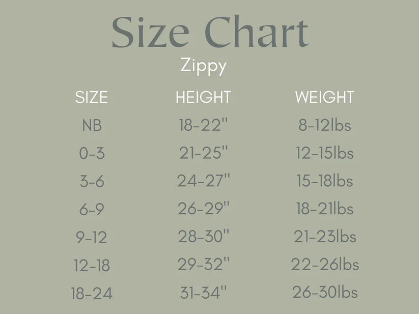 Forest Friends Bamboo Zippy Pajamas *18-24 months left