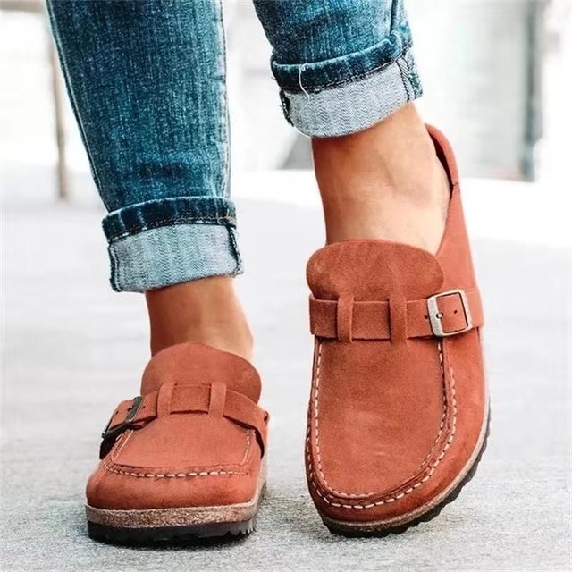 Women's Retro Slip-On Mules Casual Comfort Flats