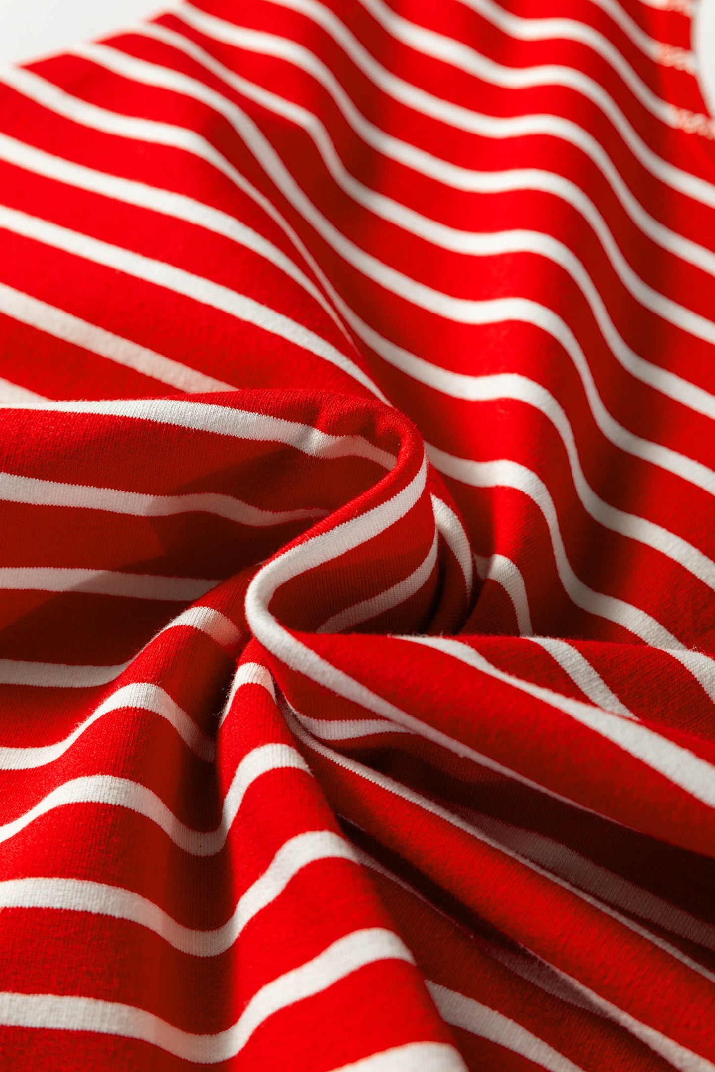 Stripe Ribbed Trim Round Neck Tank Top