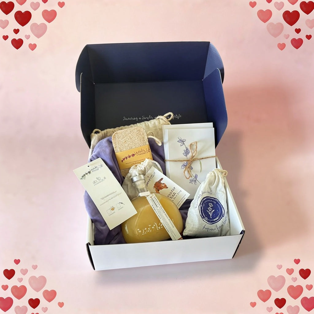 Calm & Cozy Gift Box — Lavender Gift Set