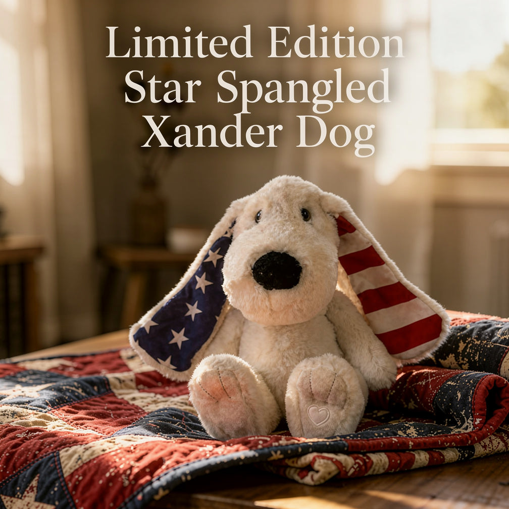 The Star Spangled Xander — Scout | Limited Edition Patriotic Weighted Plush Dog