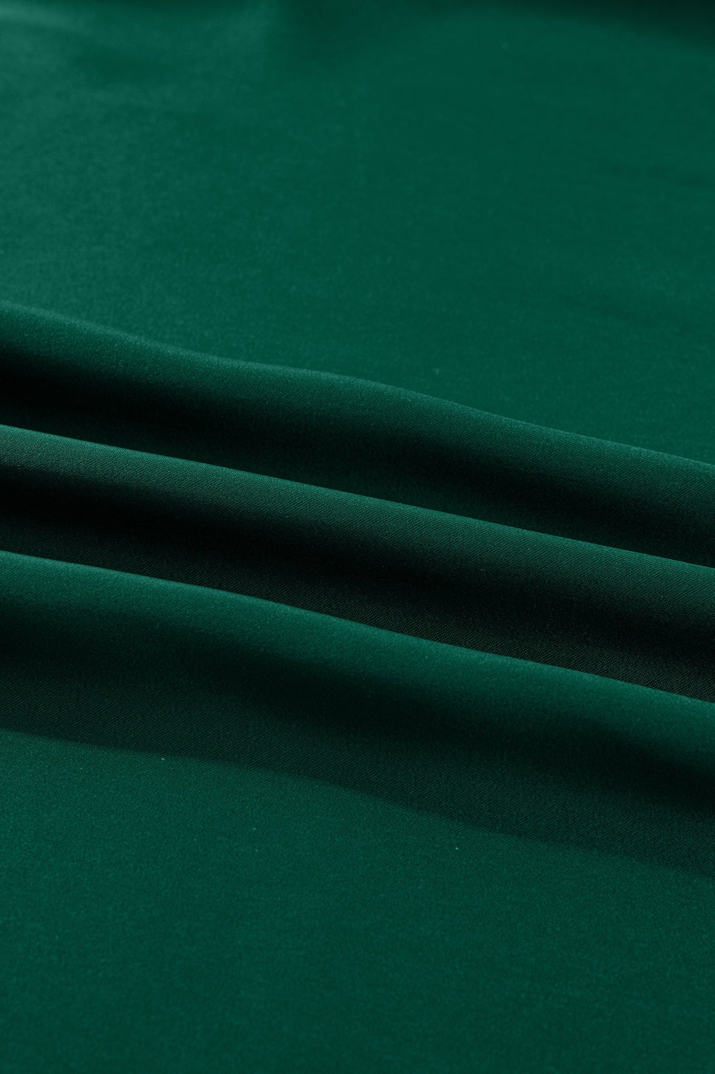 Solid Frilled Bow Tie V-Neck 3/4 Sleeve Blouse