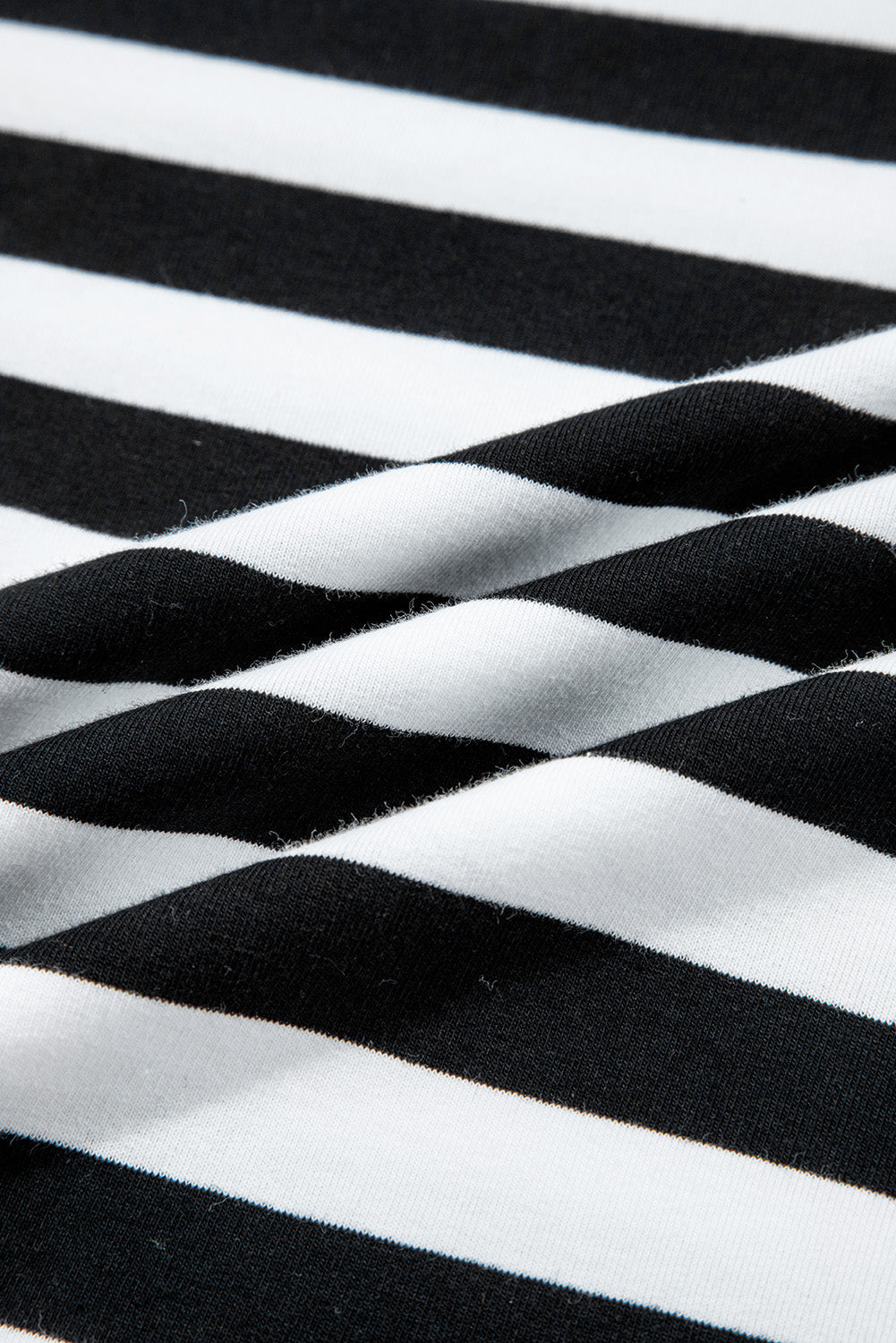 Stripe Contrast Ribbed Top and Shorts Set