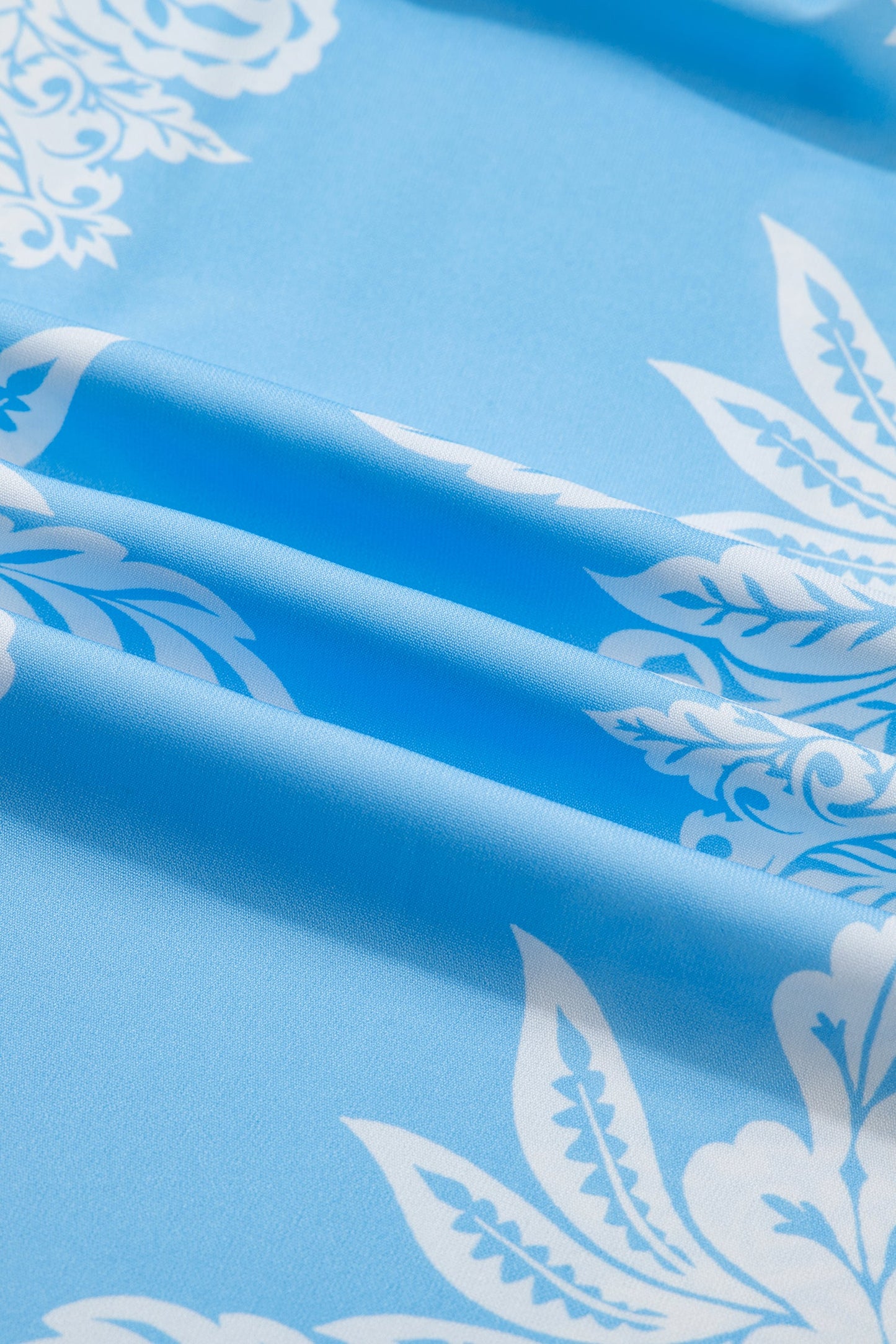 Floral Ruffle Collar Puff Long Sleeve Blouse