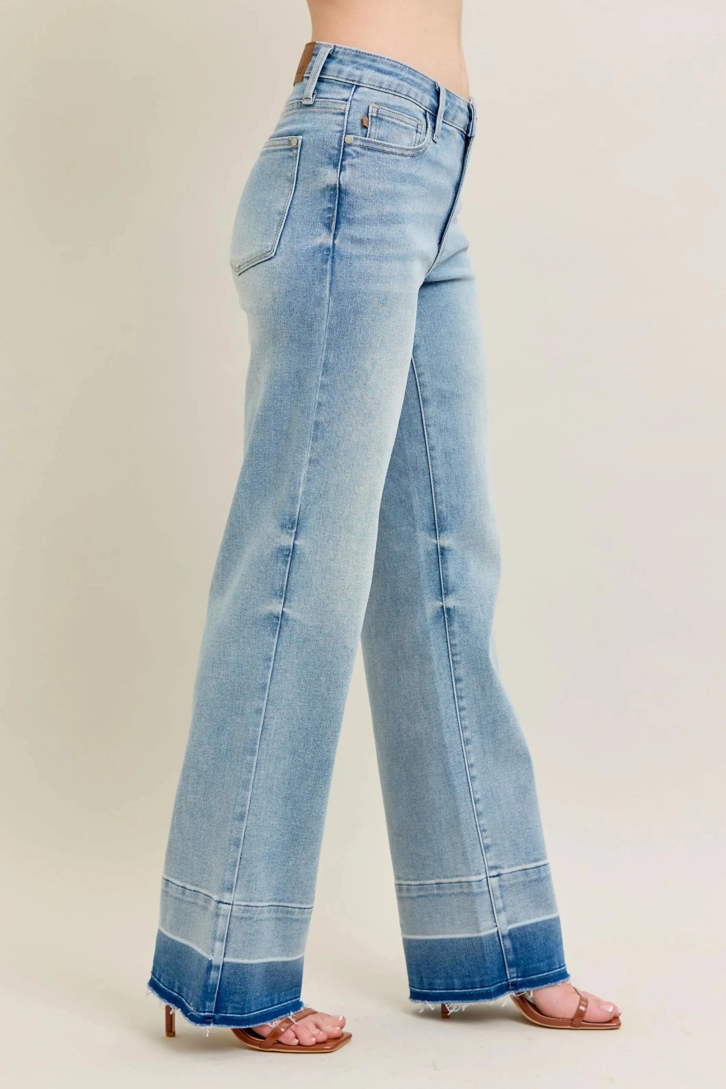 Judy Blue Jeans - Plus Size Mr Release Hem Wide Leg