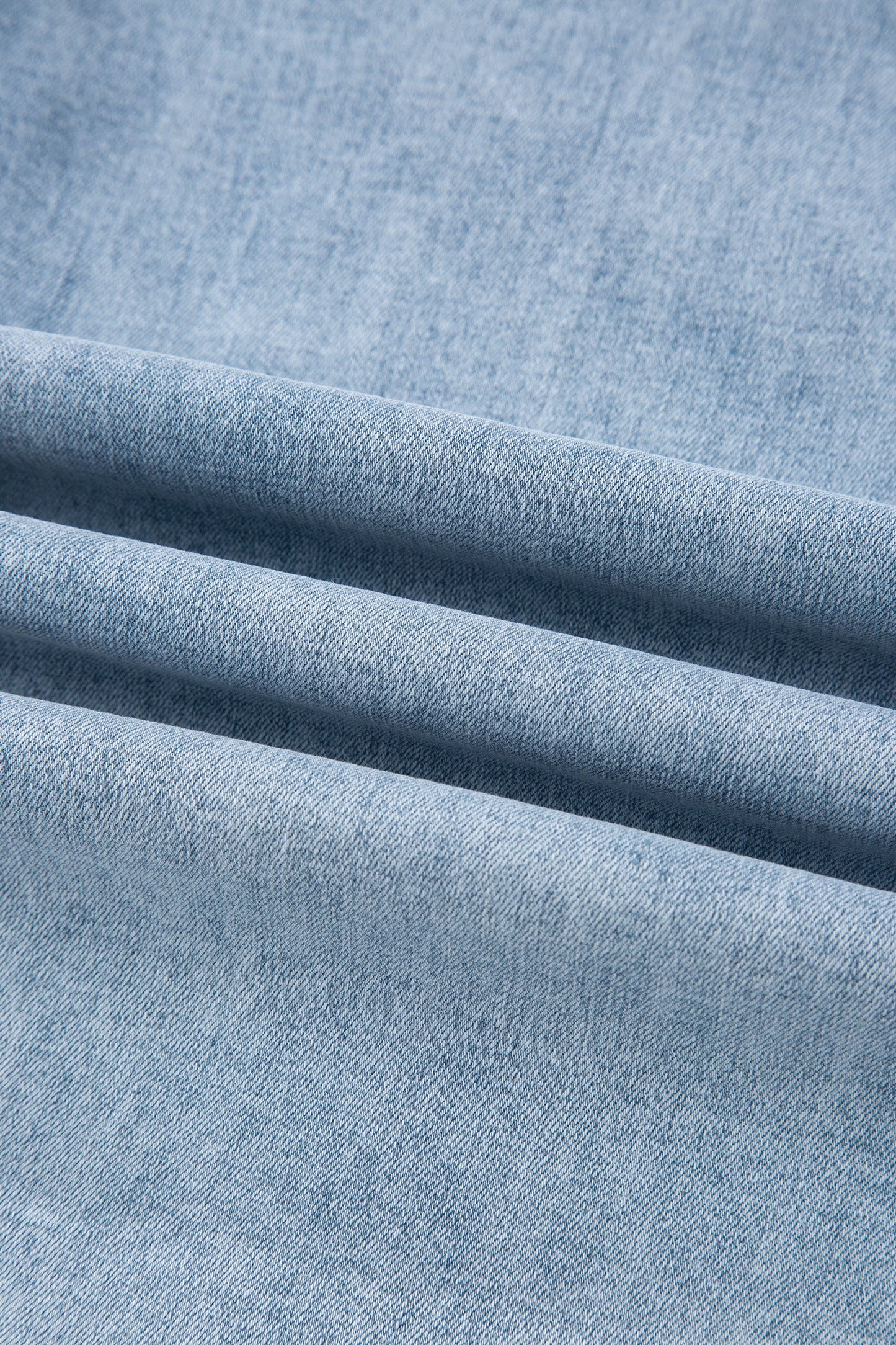 Denim Bow Side Straight Leg Jeans