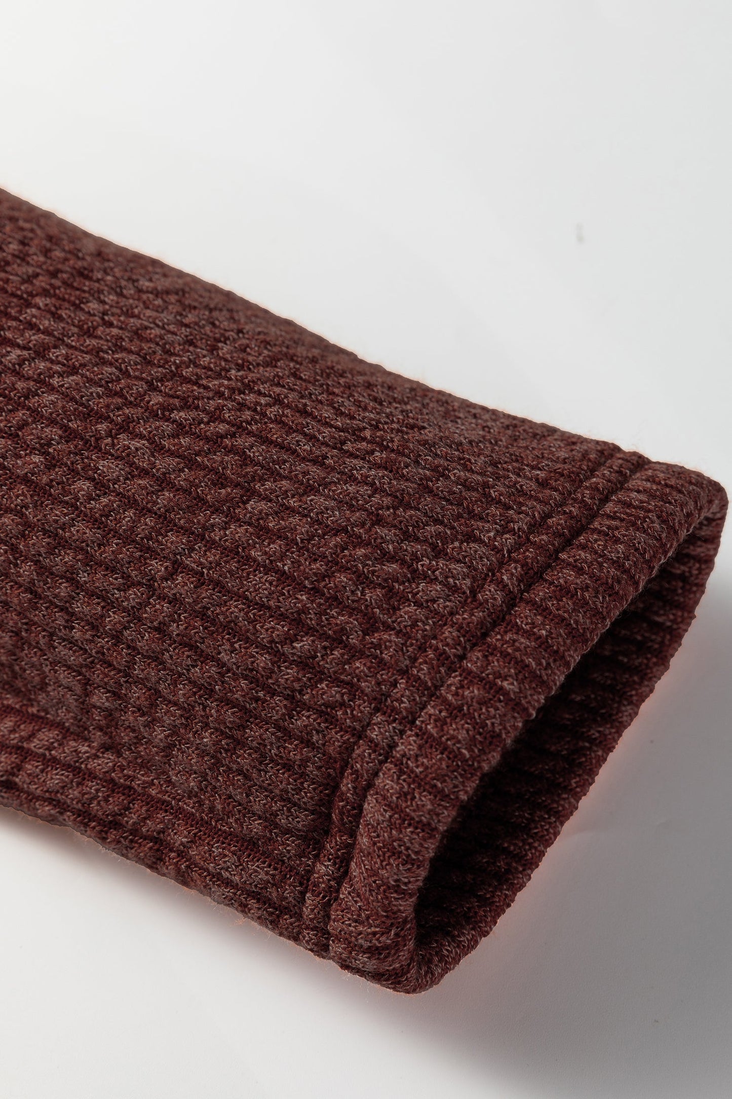 Ribbed Knit Flap Pocket Button-Up Shacket