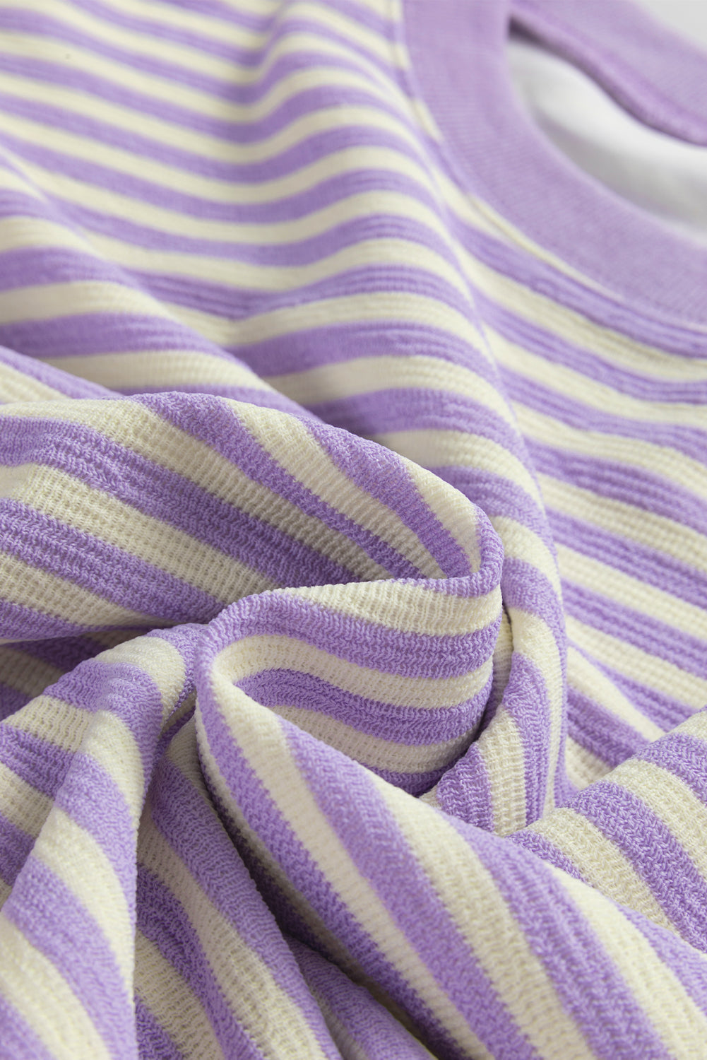 Stripe Drop Shoulder Long Sleeve Top