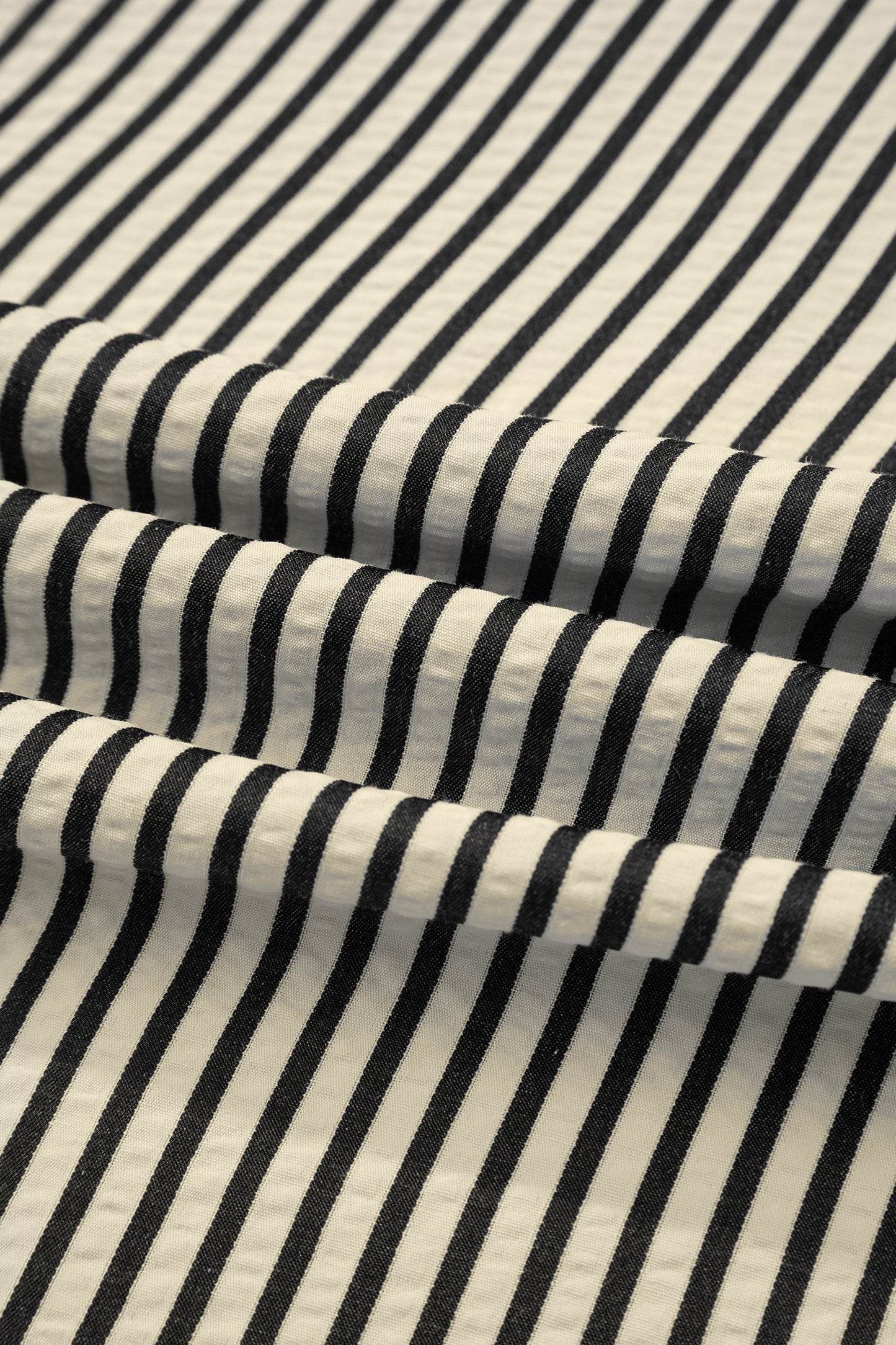 Stripe V-Neck Zip Front Midi Dress