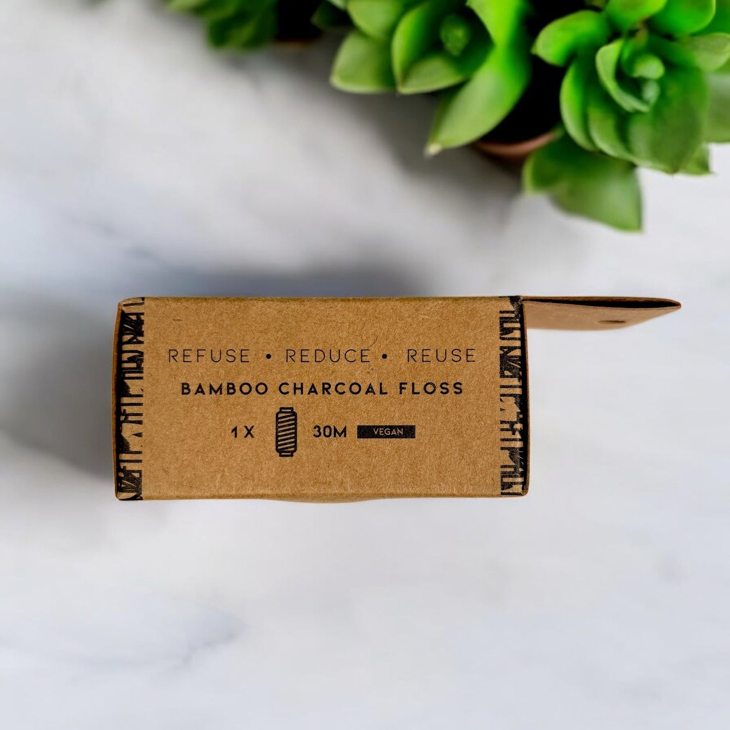 Bamboo Charcoal Floss in Bamboo Container