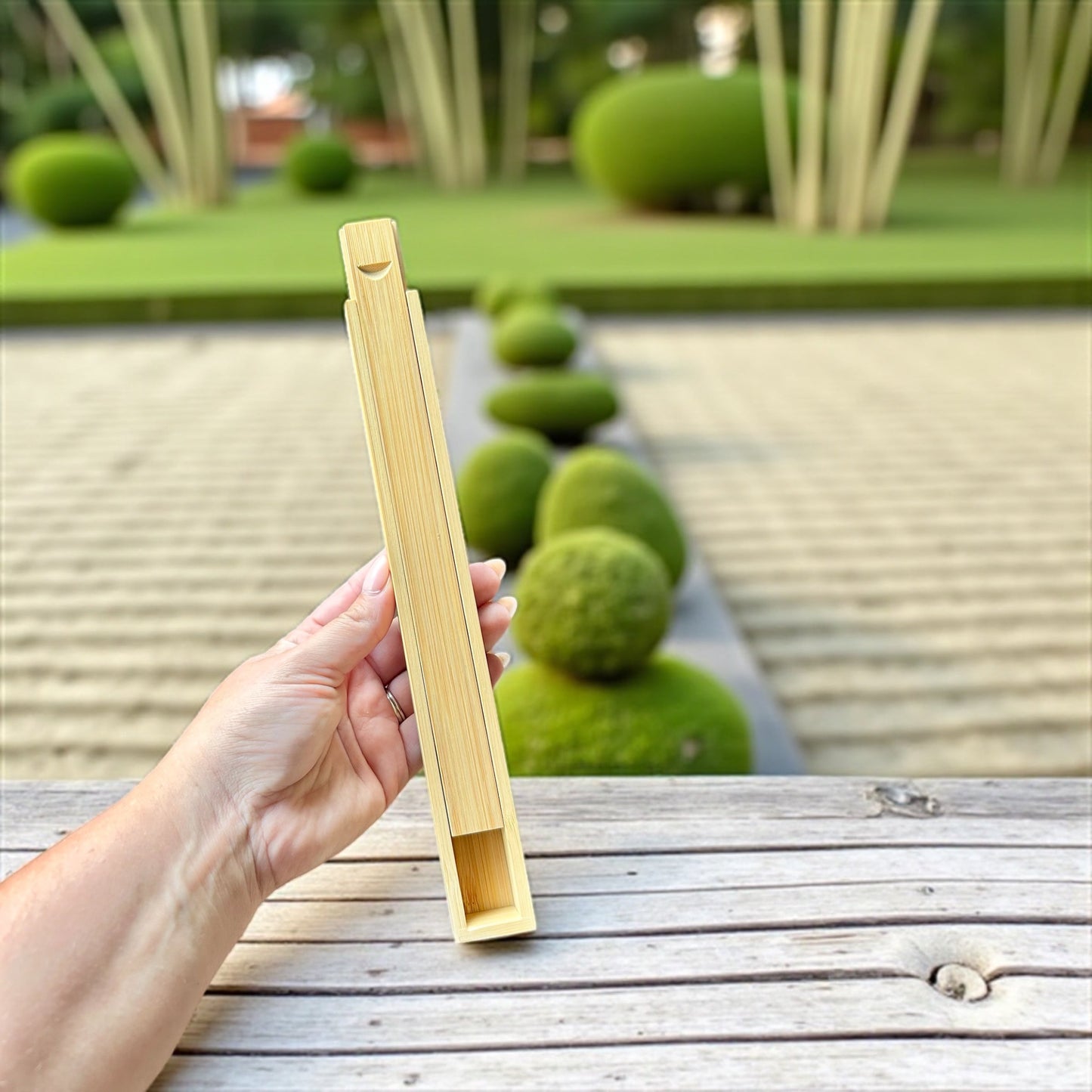 Bamboo Chopstick Storage Box
