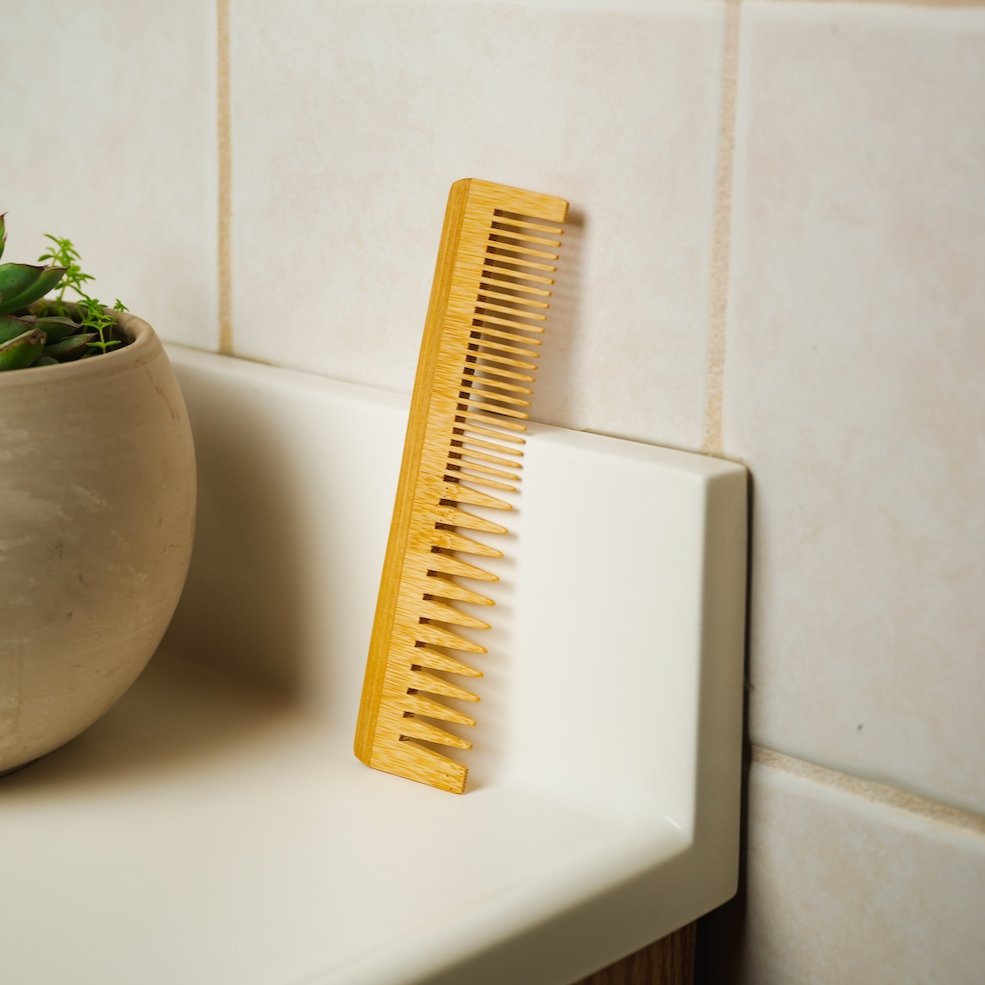 Bamboo Dual Pocket Comb