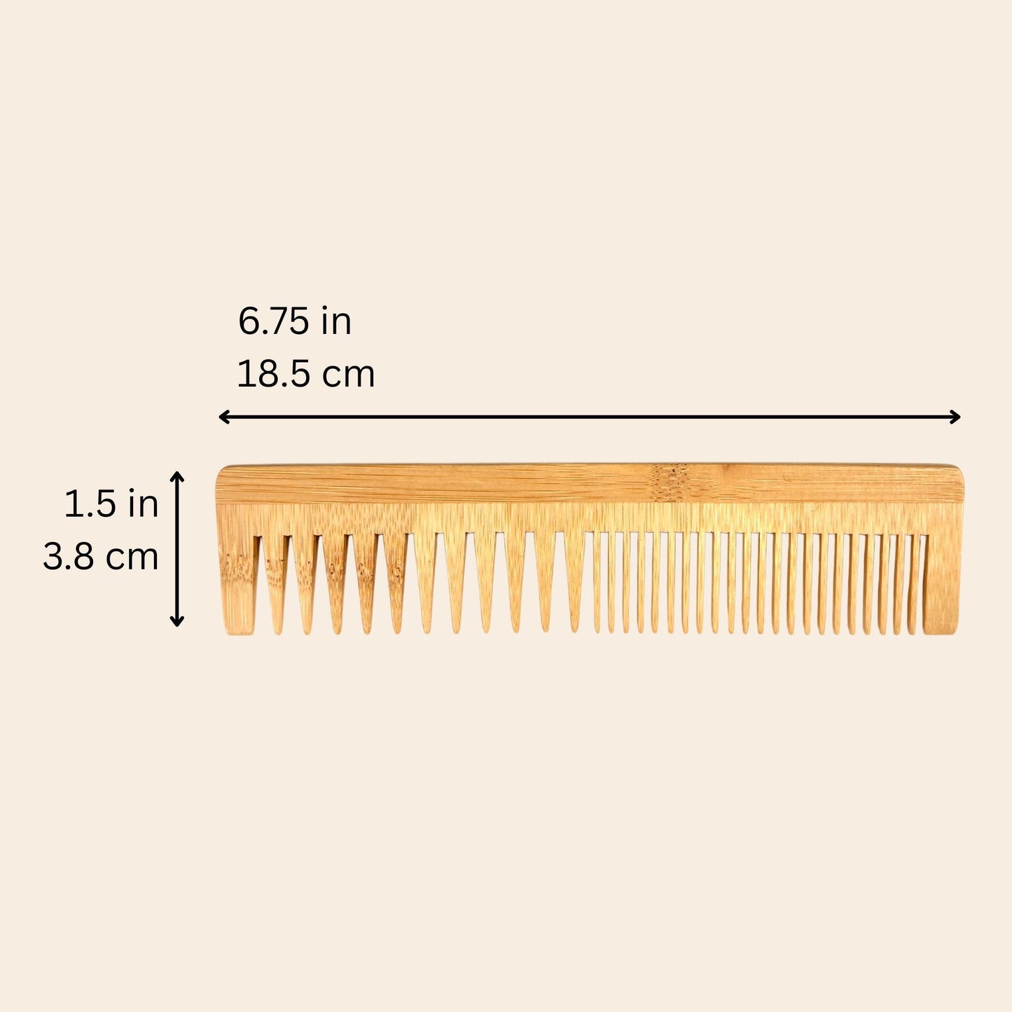 Bamboo Dual Pocket Comb