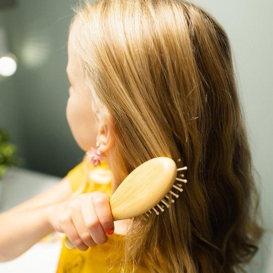 Bamboo Rounded Hair Brush | For Kids