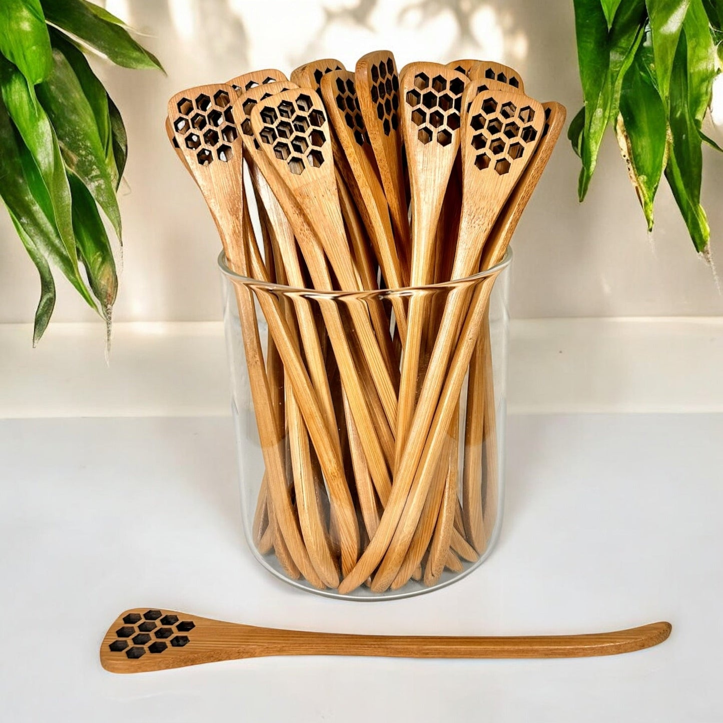 Bamboo Honey Dipper Spoon