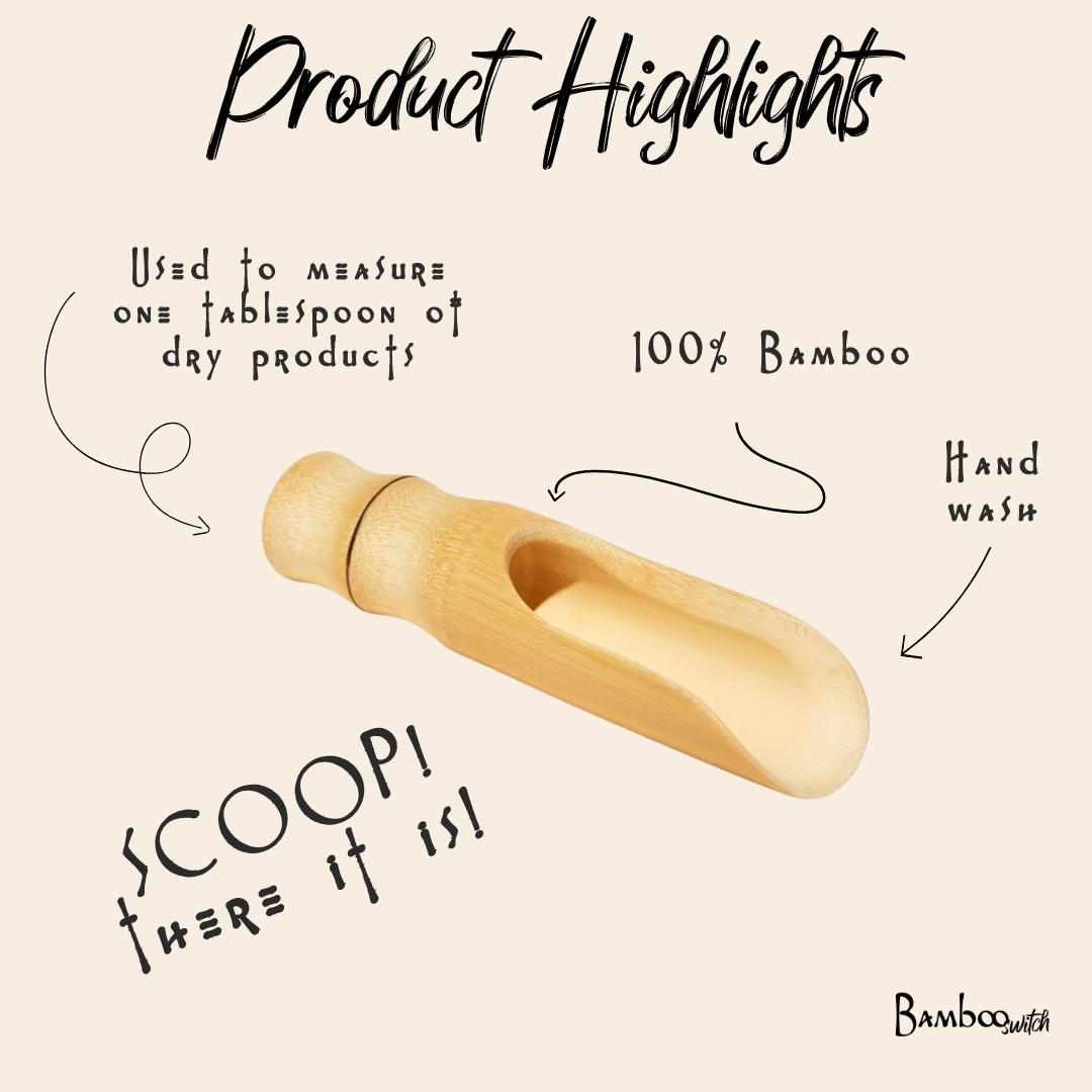 Bamboo Laundry Scoop | Wide Scoop
