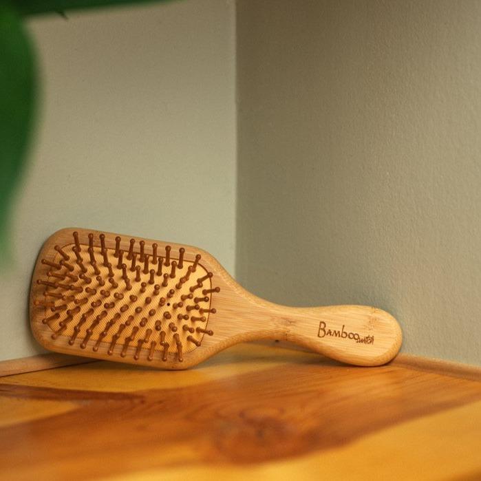 Bamboo Paddle Hair Brush | For Kids