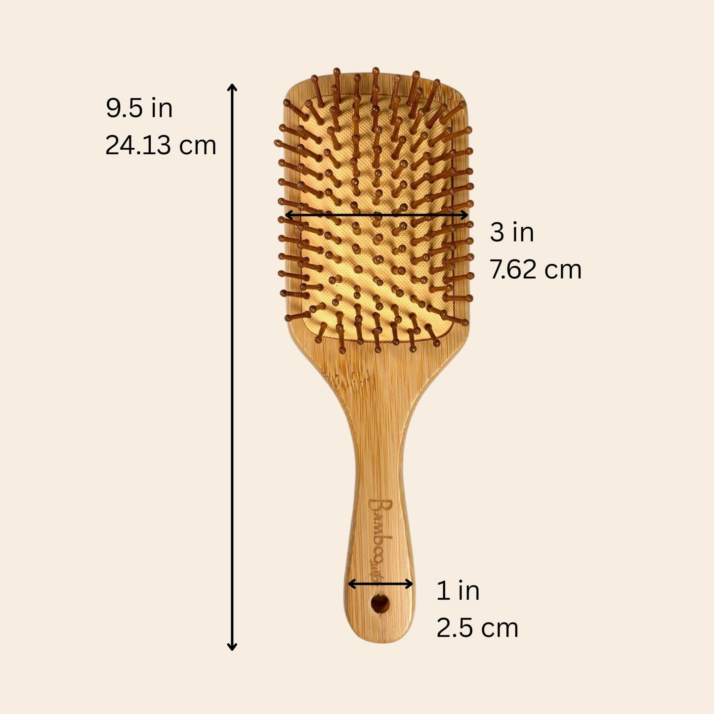 Bamboo Paddle Hair Brush | Classic Handle