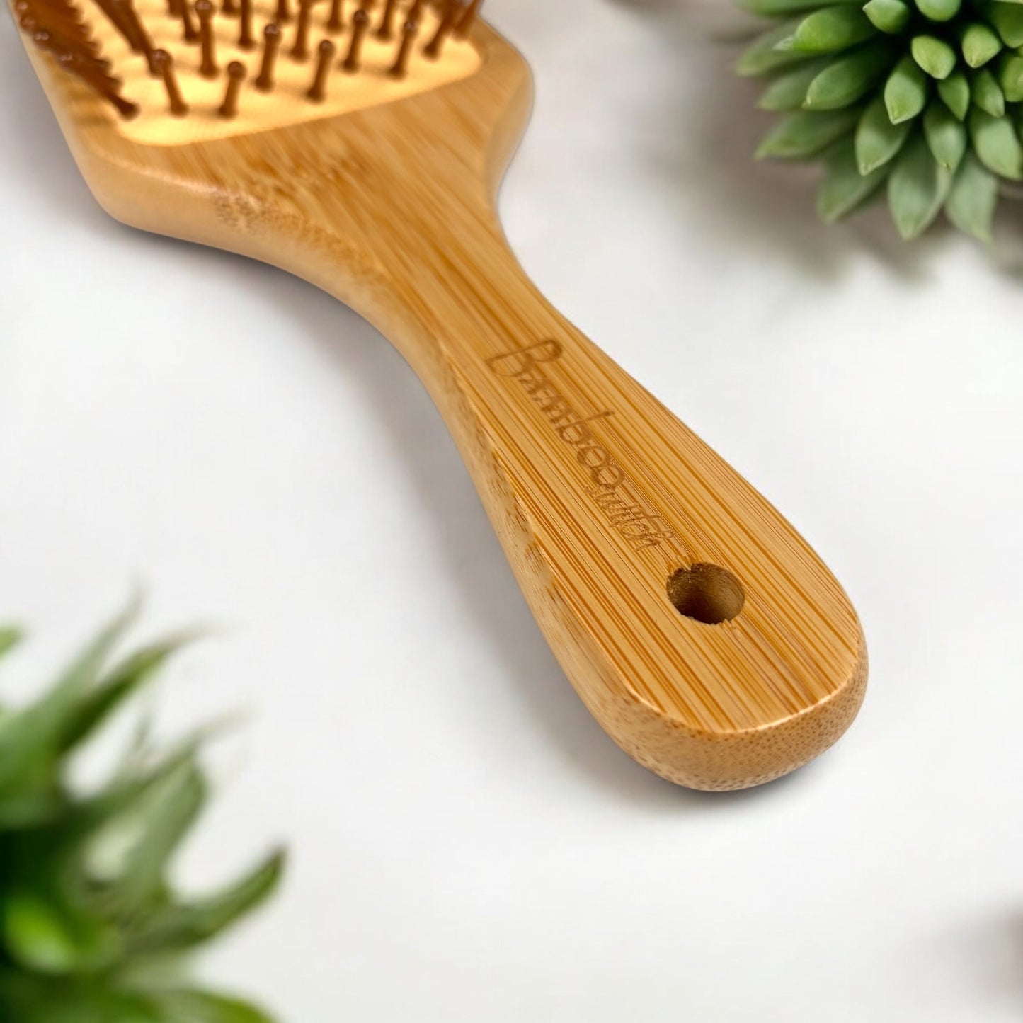 Bamboo Paddle Hair Brush | Classic Handle