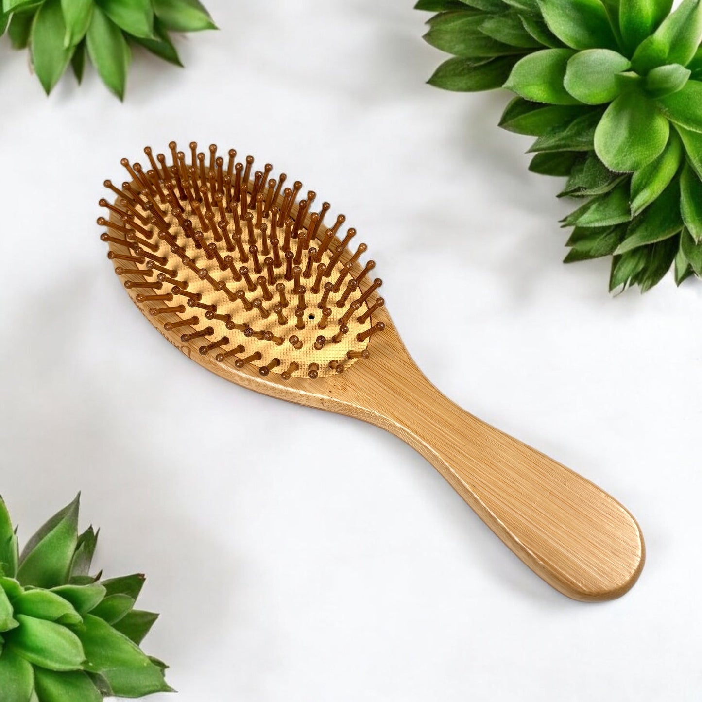Bamboo Rounded Hair Brush | Classic Handle