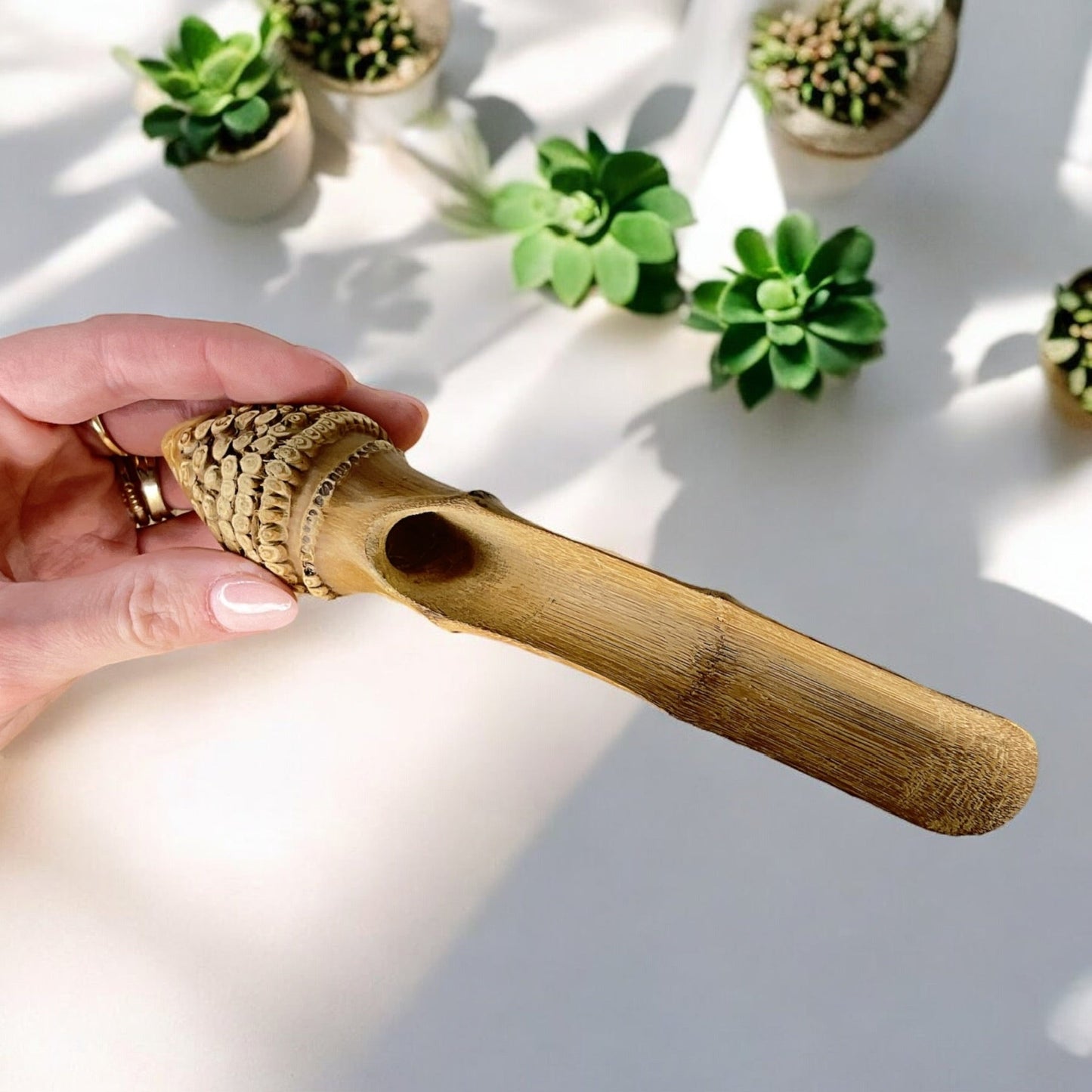 Bamboo Scoop | Cone Root Handle