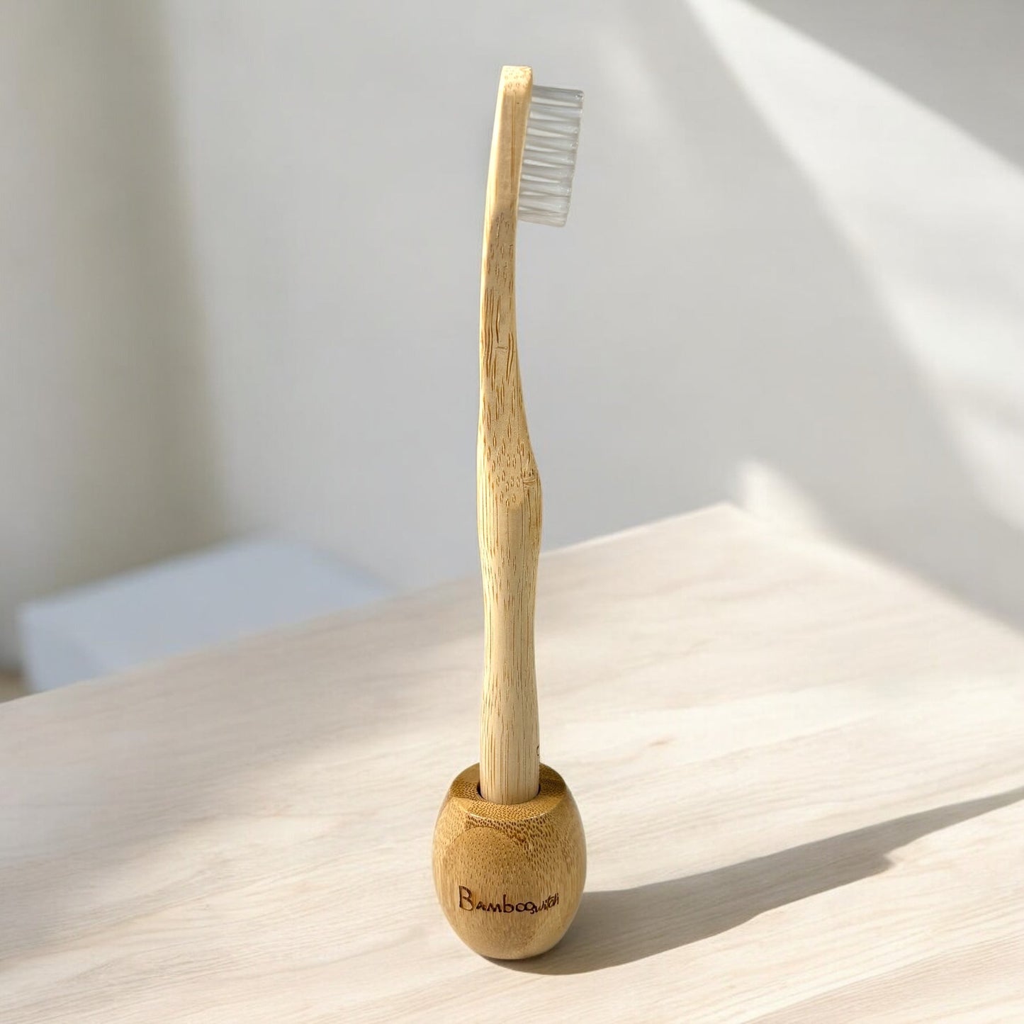 Bamboo Toothbrush Stand