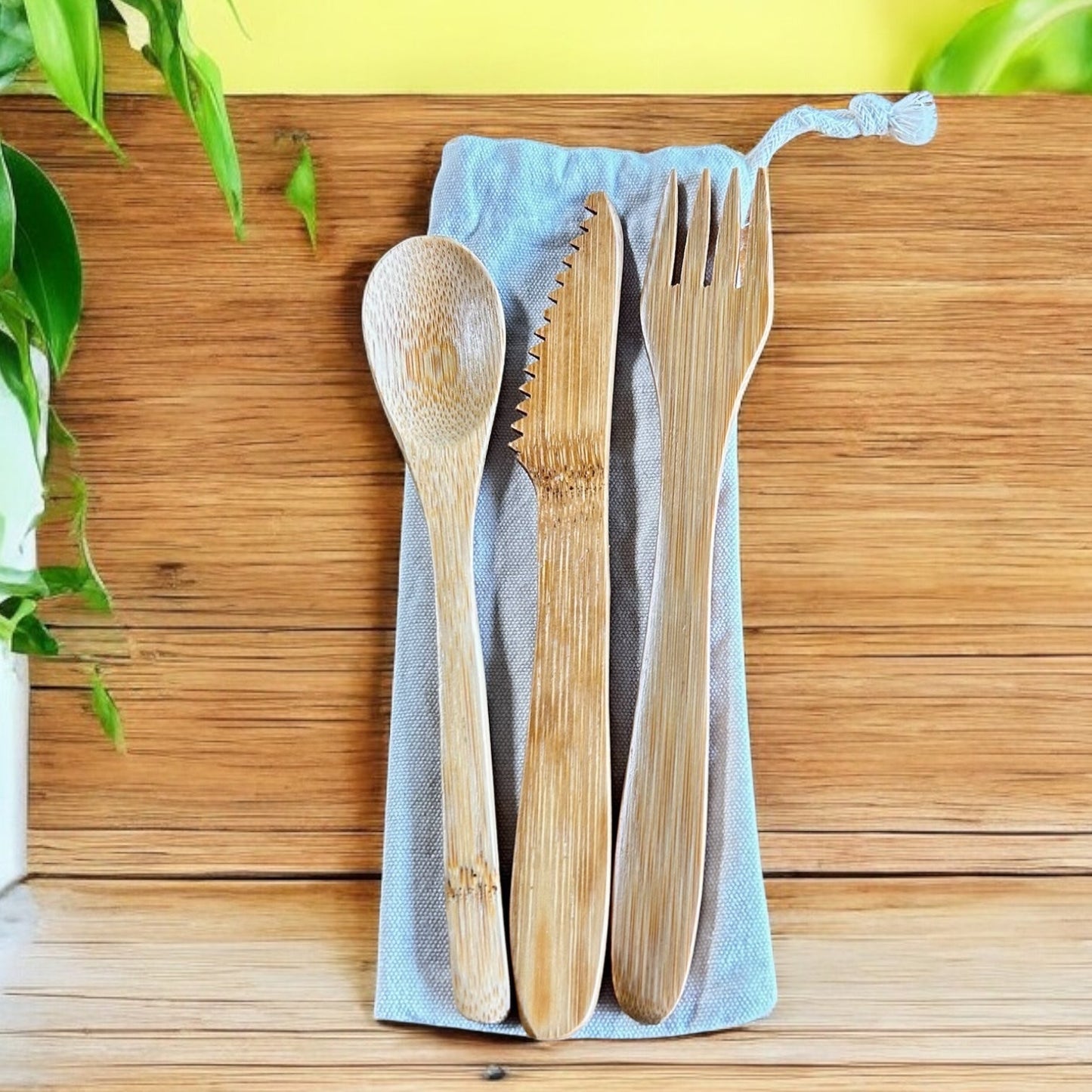 Bamboo Travel Cutlery Set | Kids