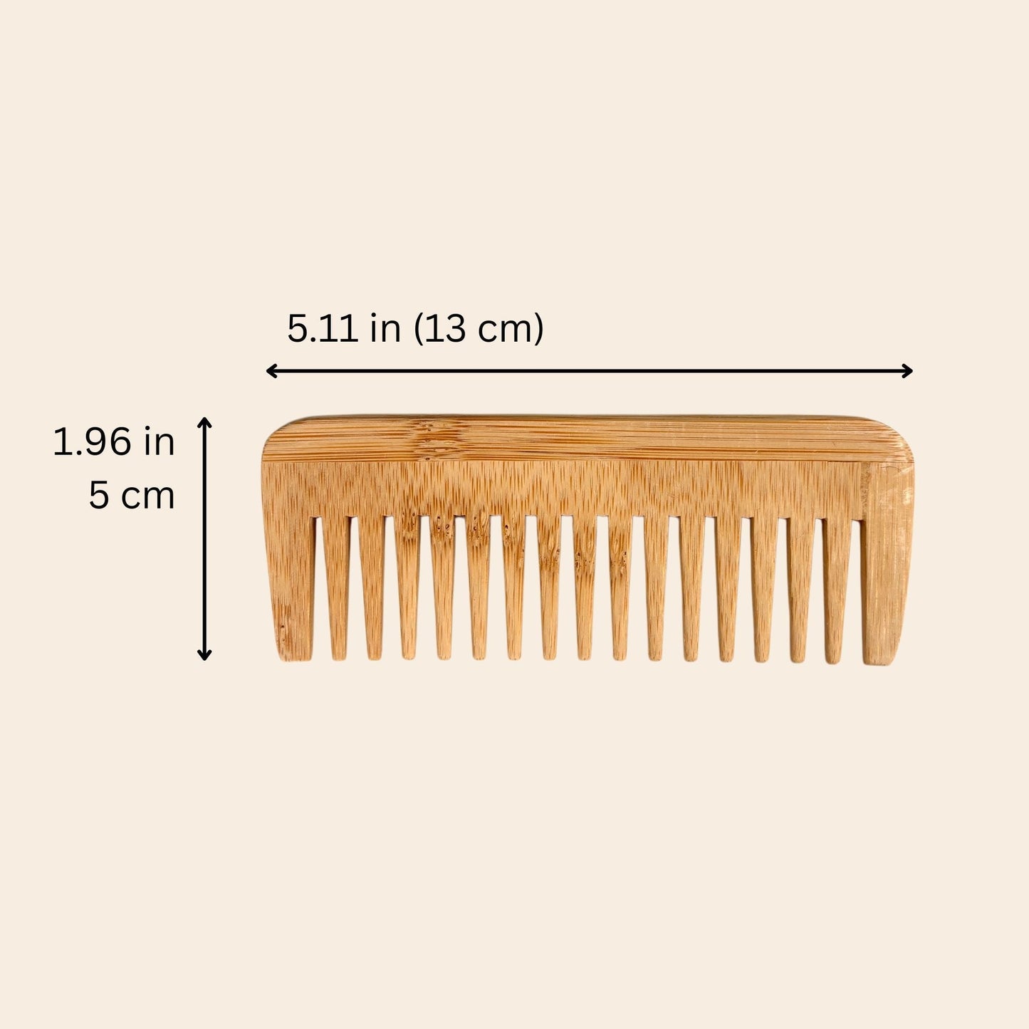 Bamboo Wide Tooth Comb | Compact