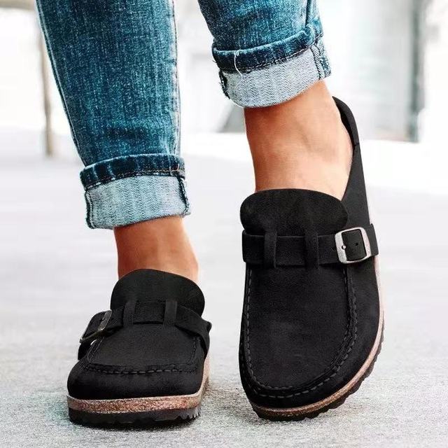 Women's Retro Slip-On Mules Casual Comfort Flats