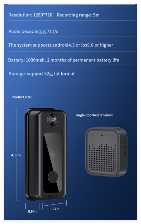 Smart WiFi Visual Doorbell