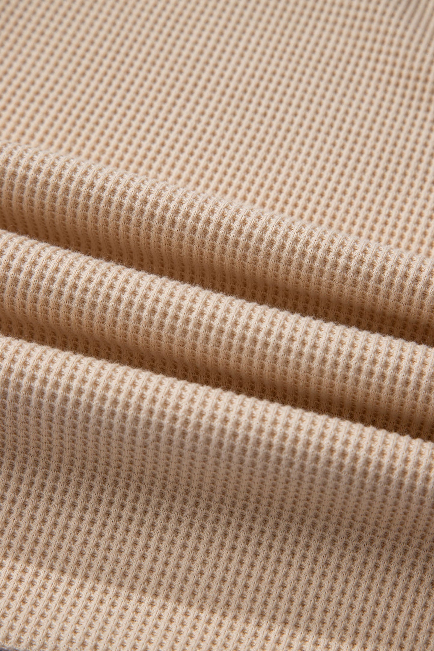 Plus Size Stripe Contrast Trim Waffle Knit Collared Top