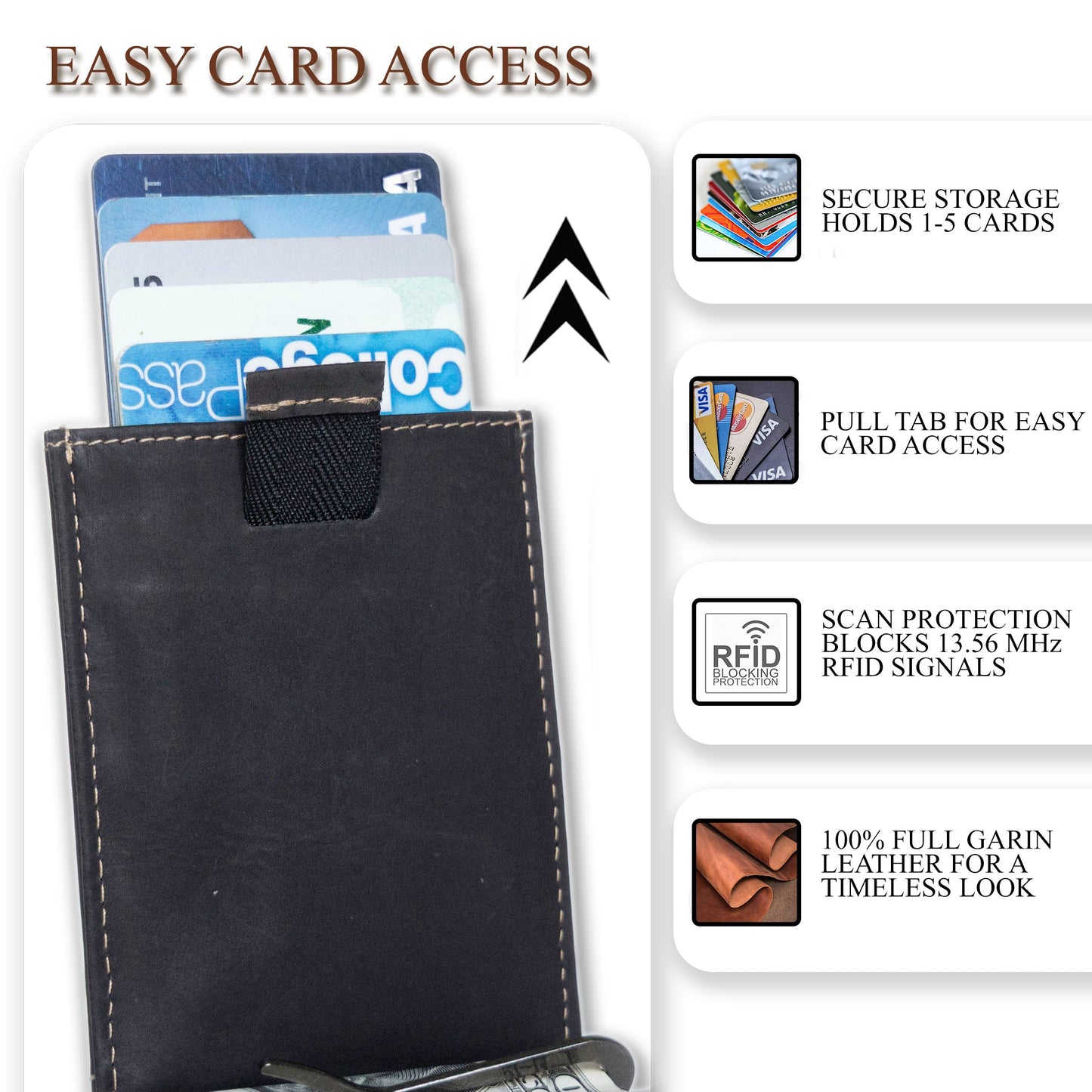 Leather Money Clip Bifold