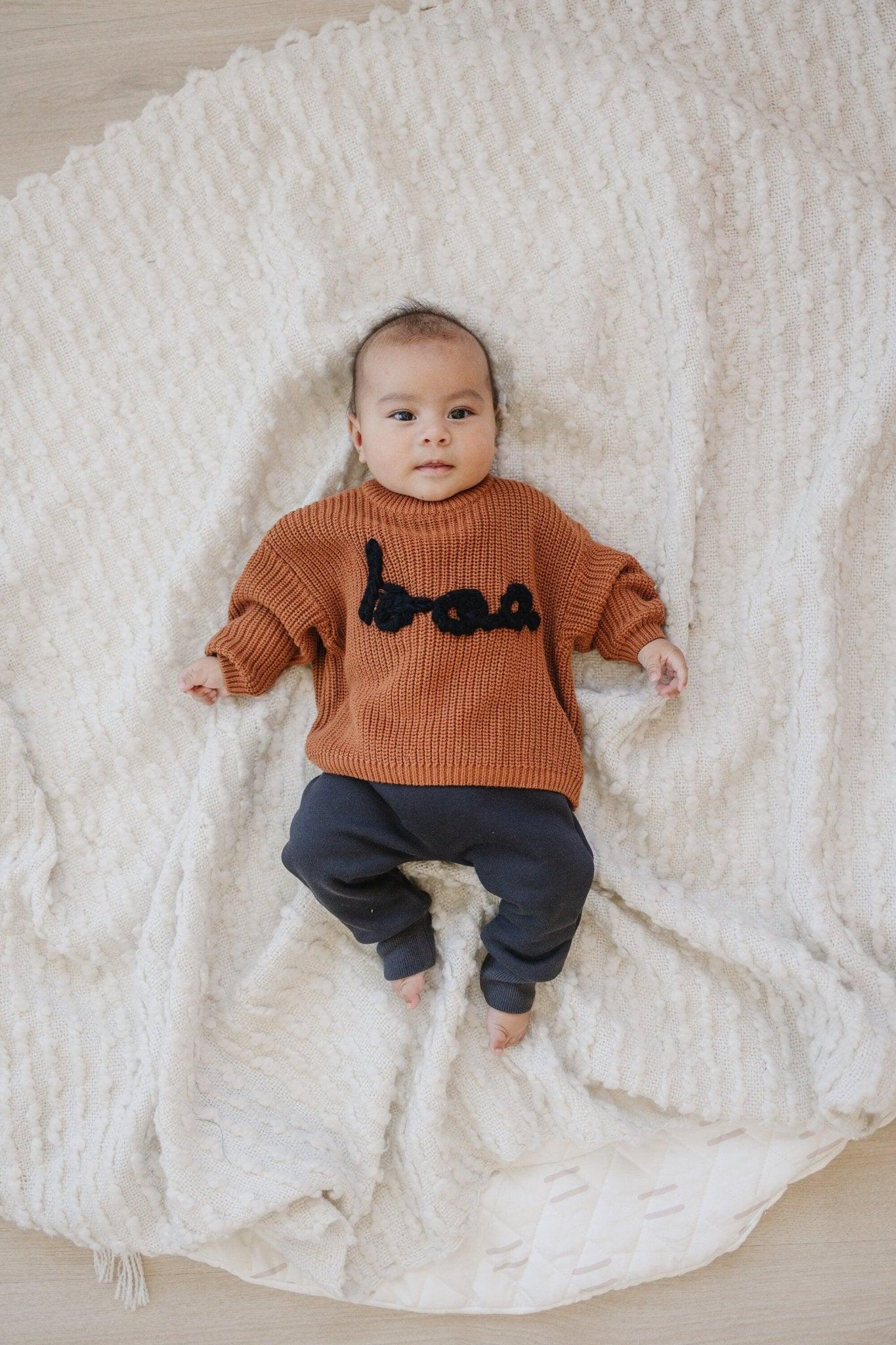 BOO Hand Embroidered Sweater