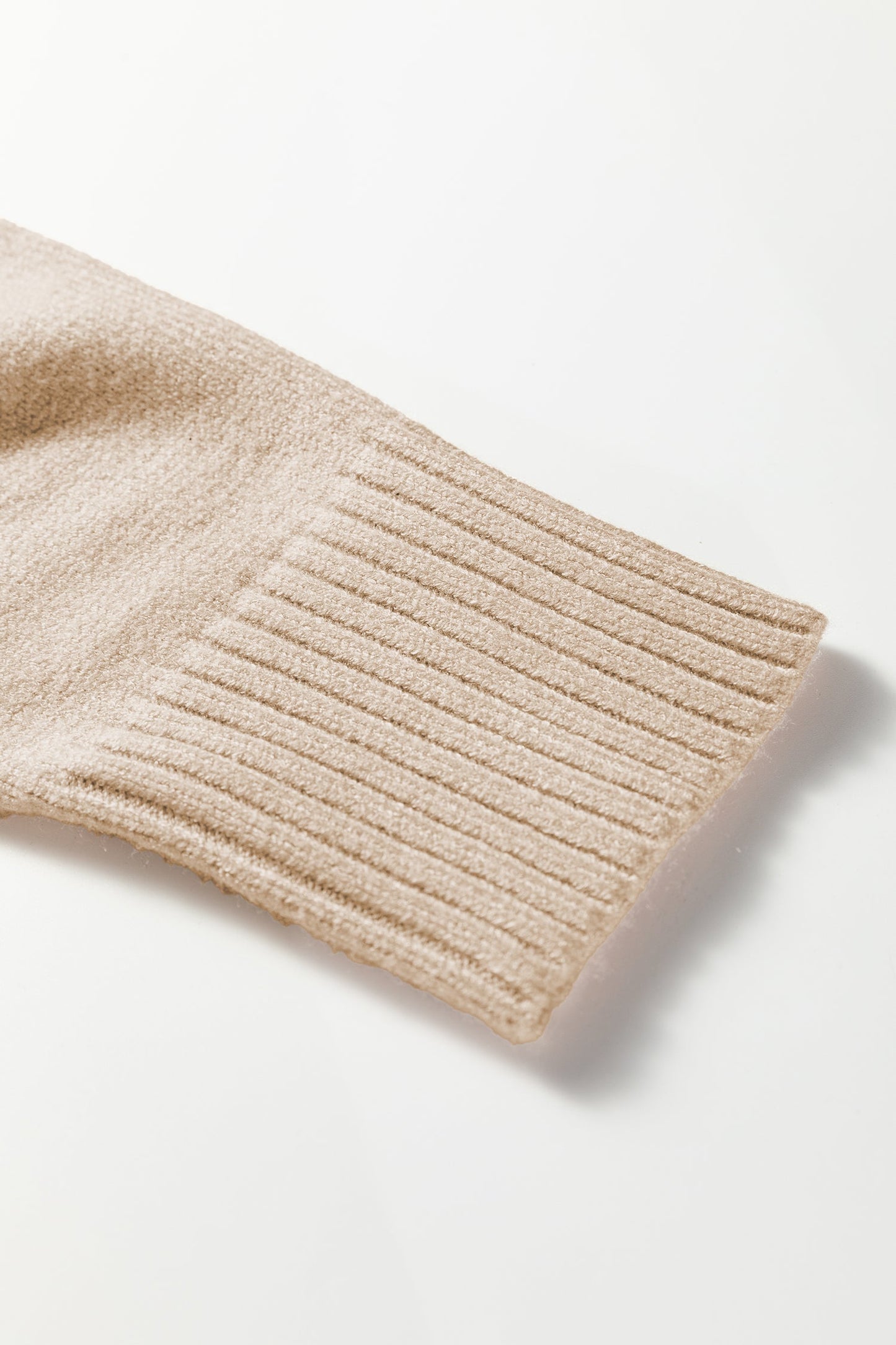 Colorblock Stripe Quarter Zip Collared Sweater