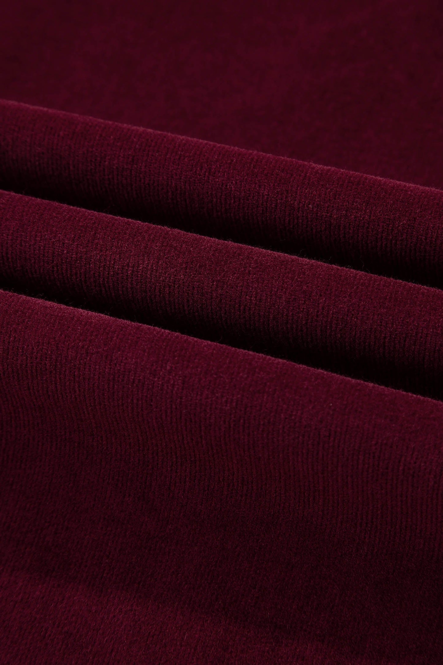 Solid Corduroy High Waist Wide Leg Pants