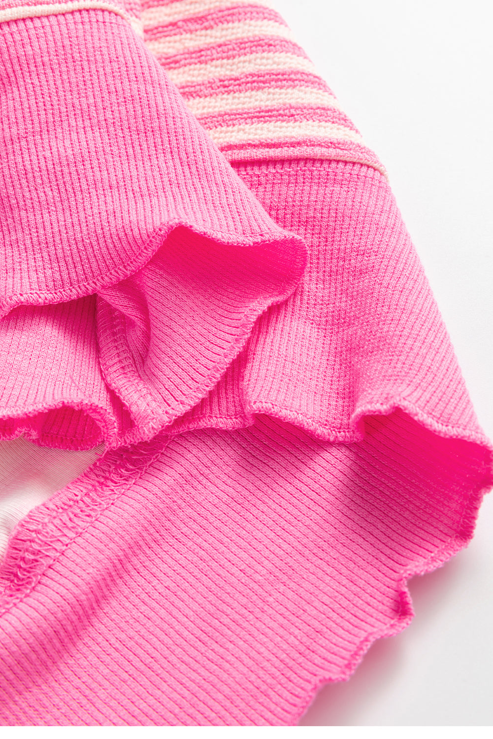 Stripe Drop Shoulder Long Sleeve Top