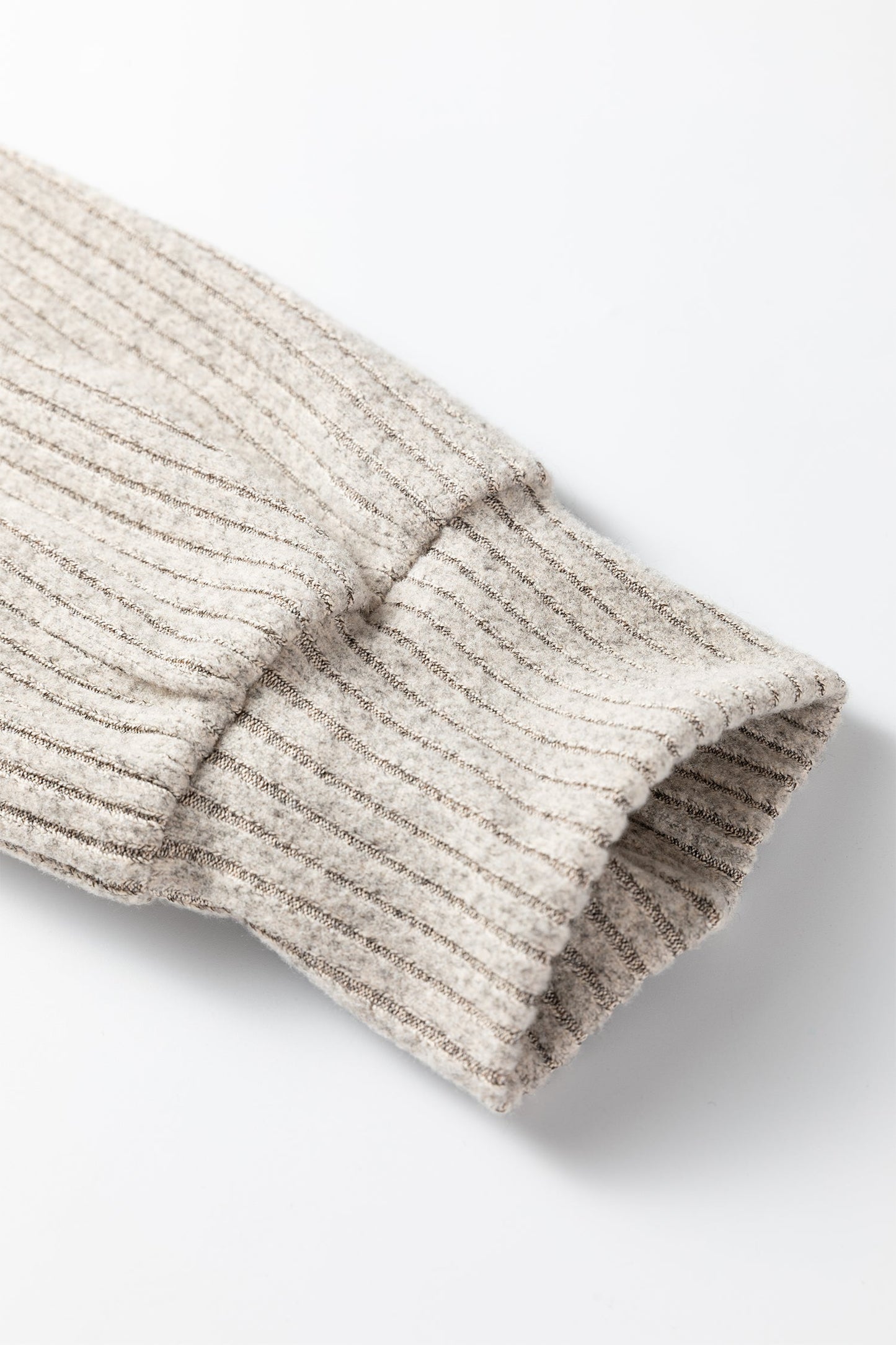 Plus Size Ribbed Knit Kangaroo Pocket Henley Top