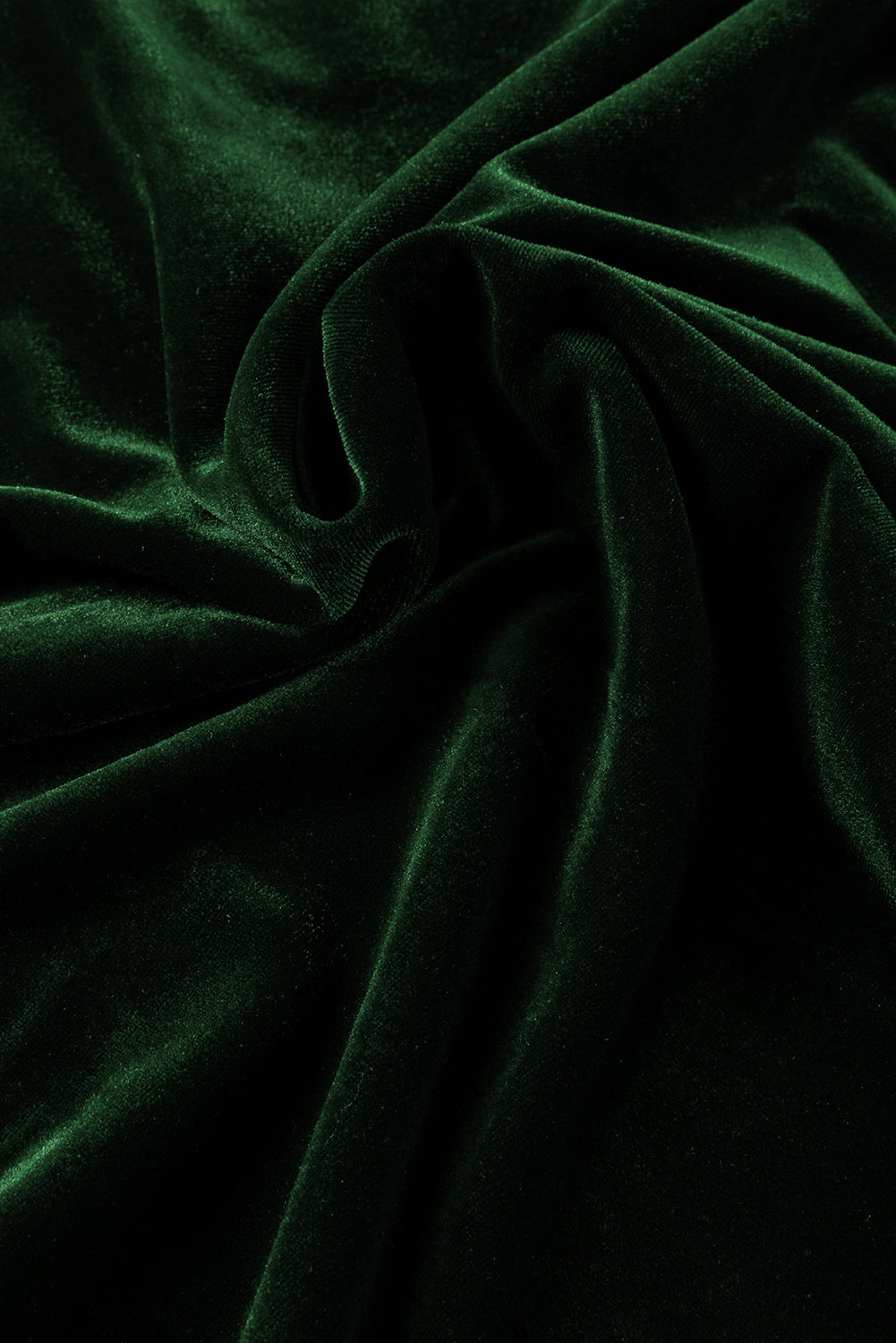 Velvet Mock Neck Puff Sleeve Blouse