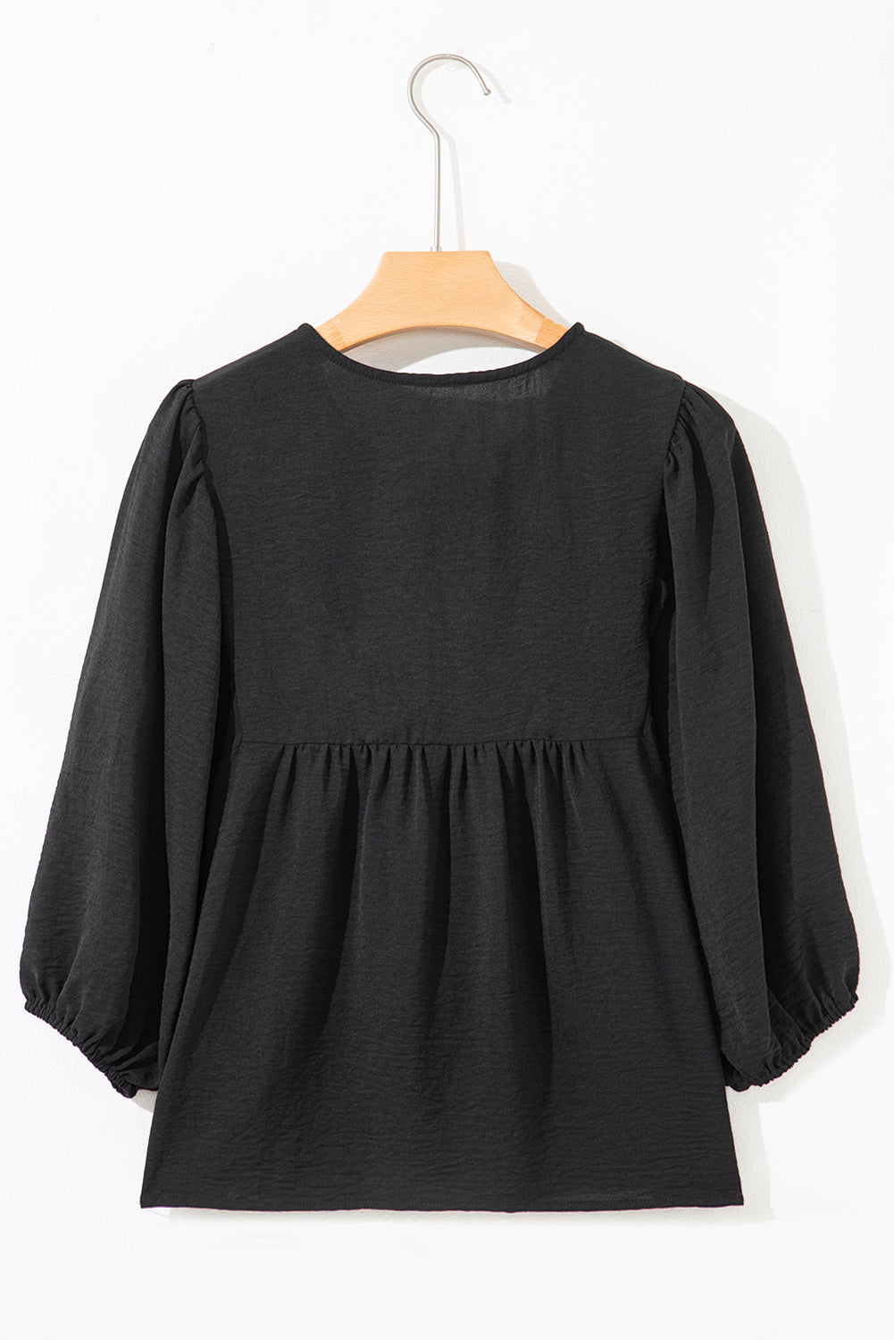 Bow Tie Neck 3/4 Sleeve Blouse
