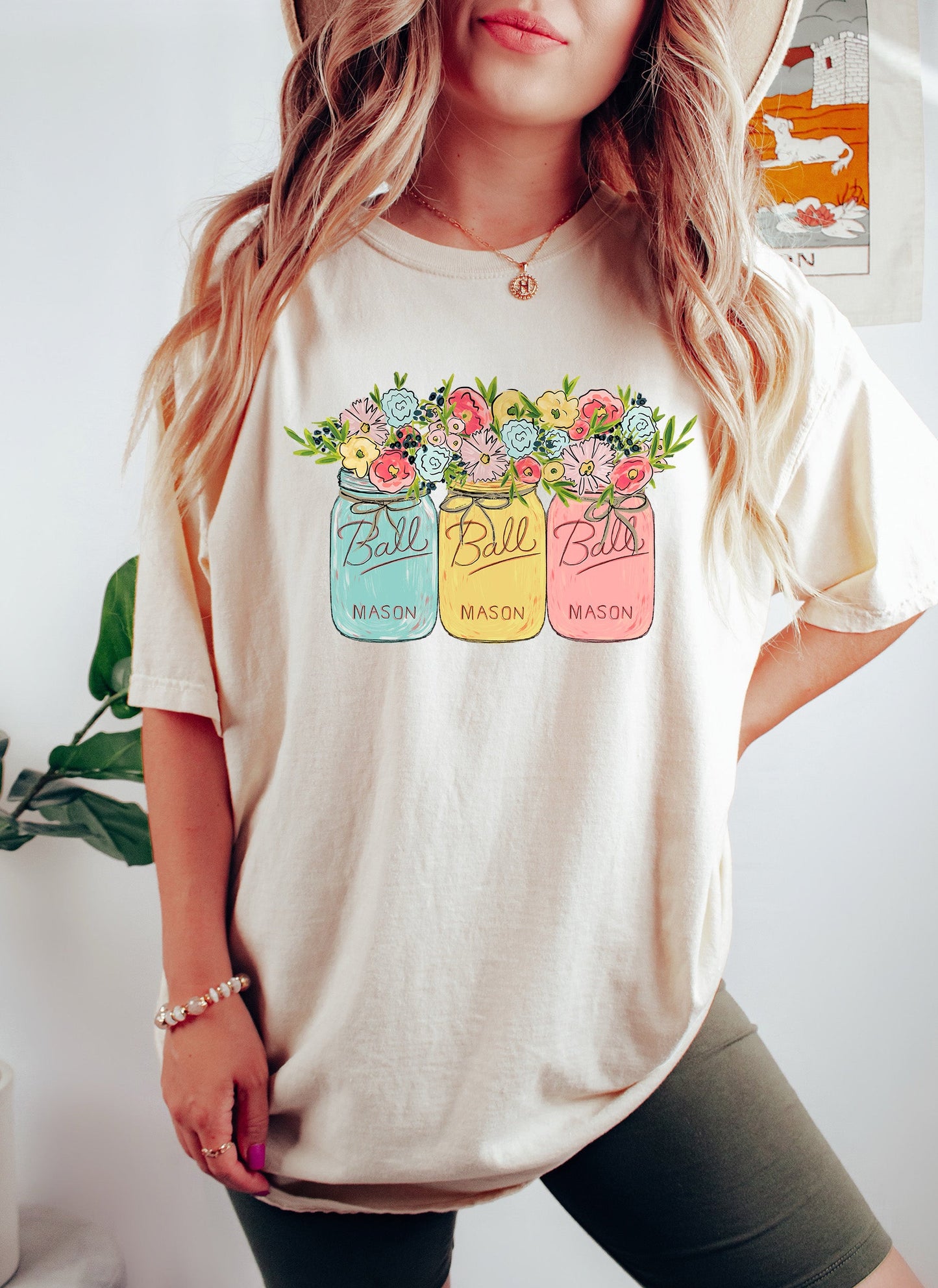 Colored Mason Jars Comfort Colors Tshirt