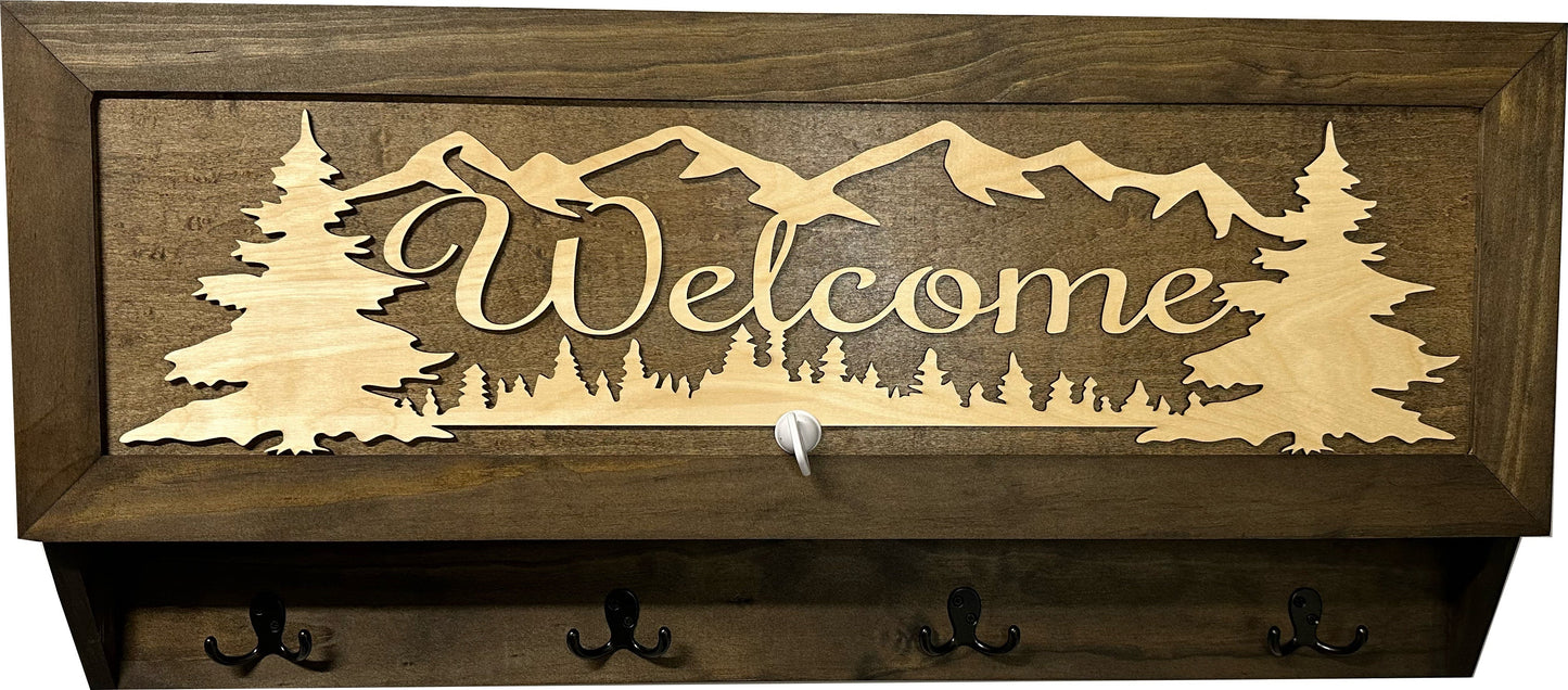 Coat Rack Hidden Gun Storage - Welcome