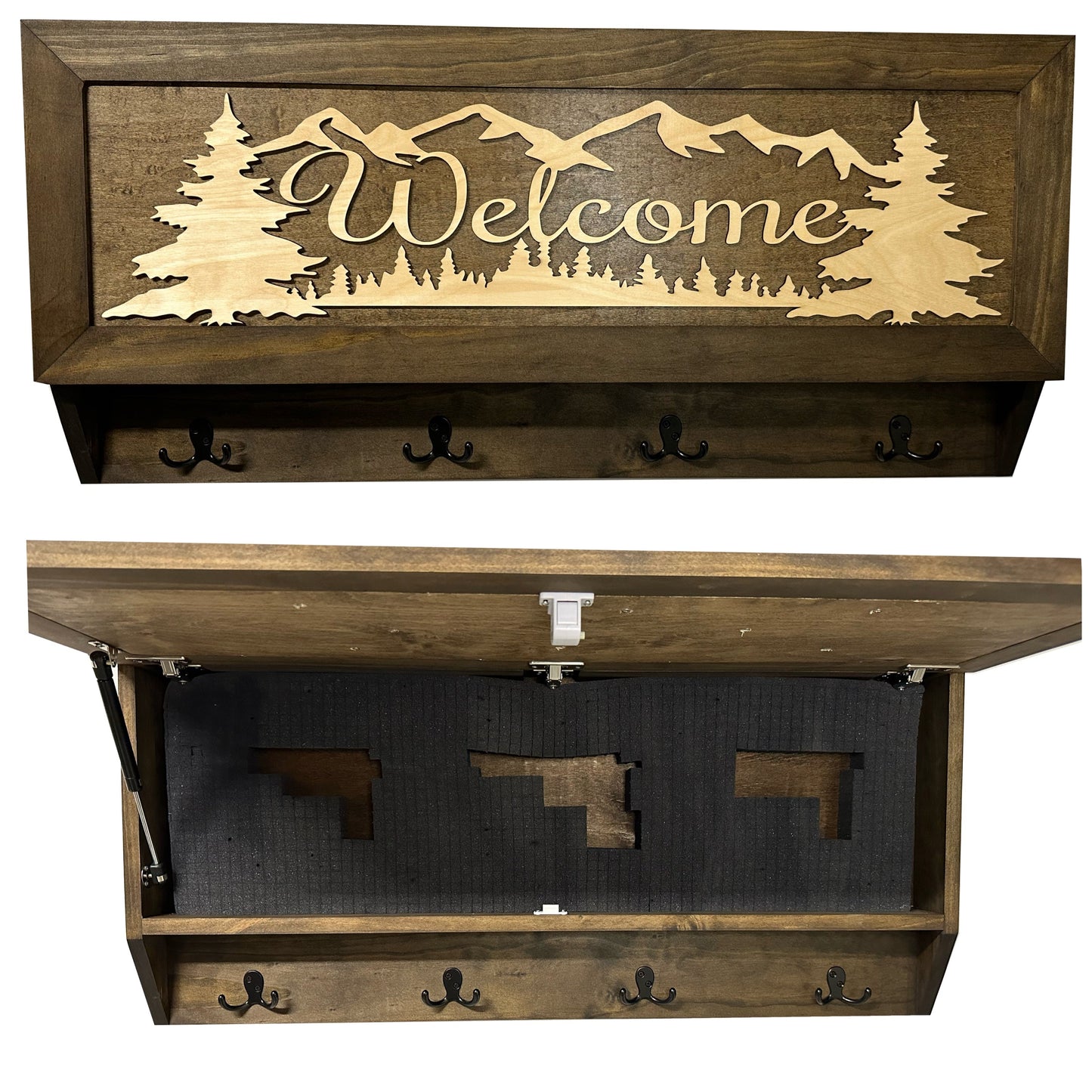 Coat Rack Hidden Gun Storage - Welcome