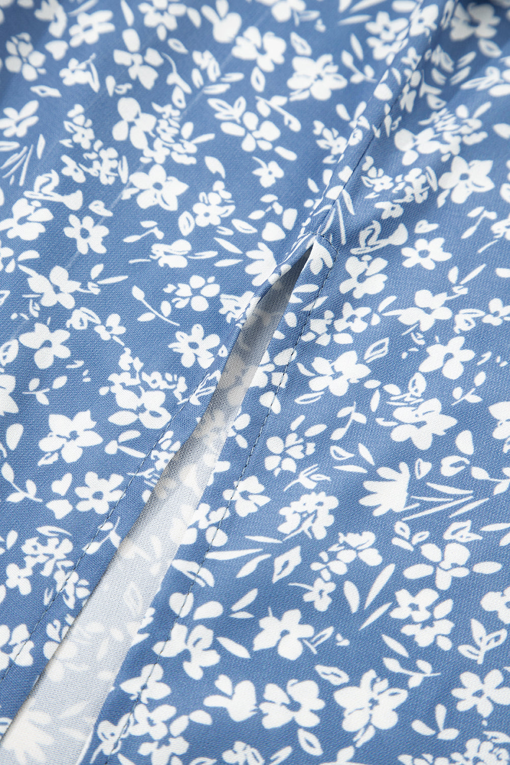 Boho Floral High Waist Side Split Maxi Skirt