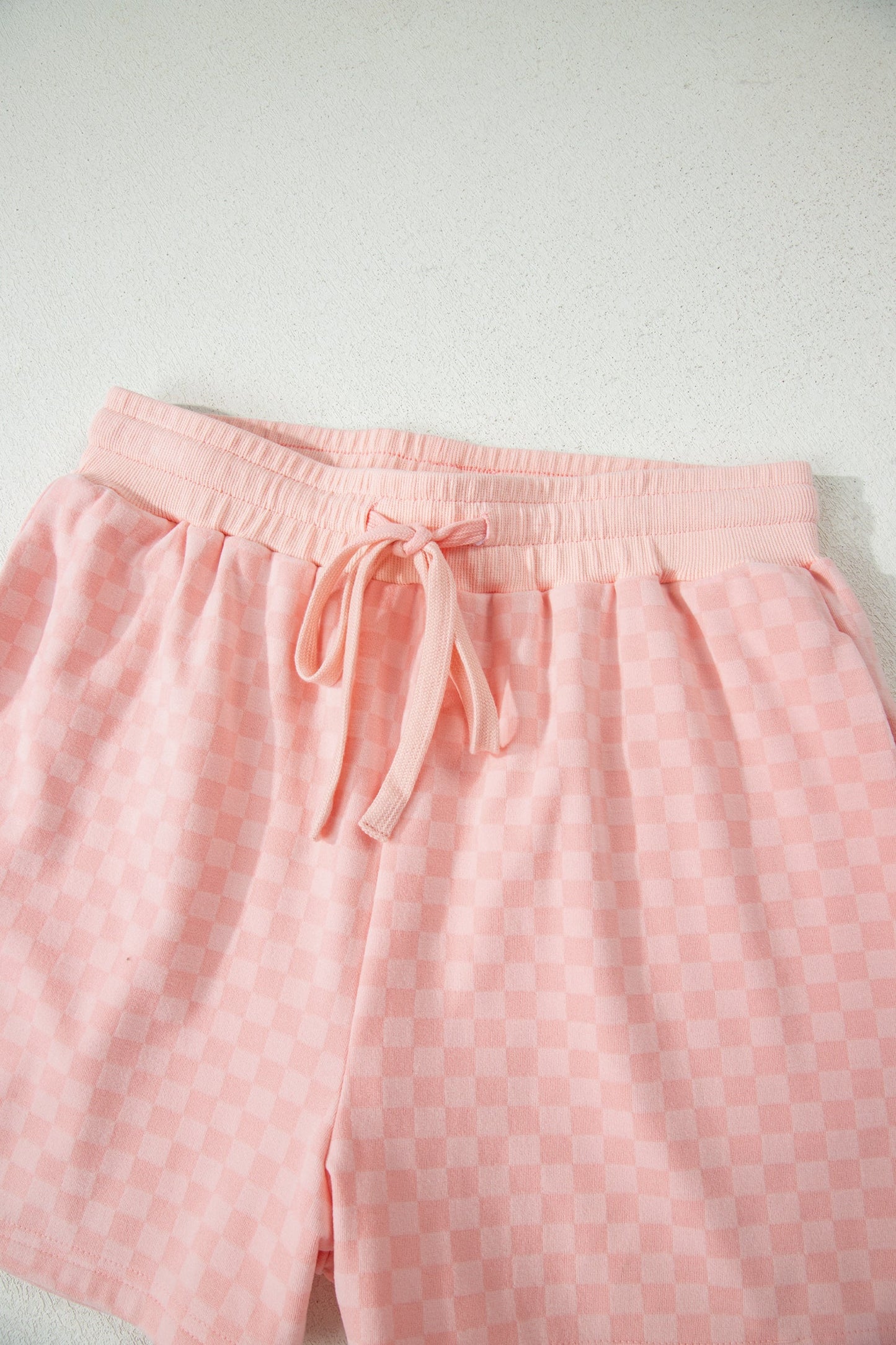 Checker Long Sleeve Pullover and Shorts Set